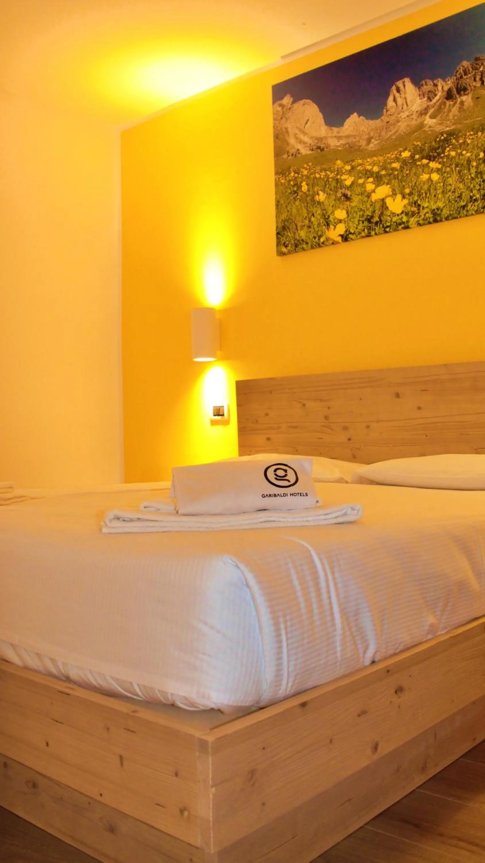 Bed in GH Hotel Monzoni