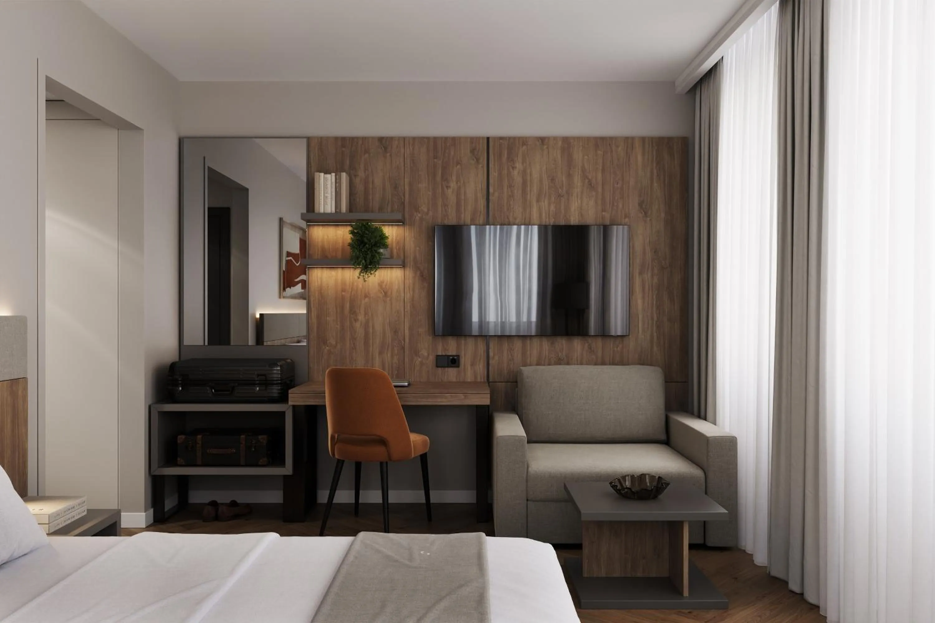 TV and multimedia, Bed in Tailormade Hotel METROPOL St Gallen