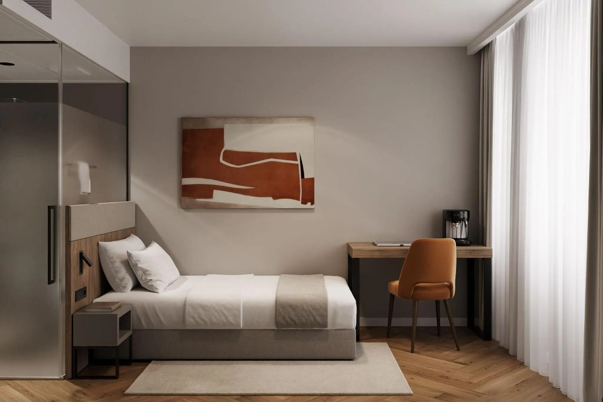 Bed in Tailormade Hotel METROPOL St Gallen