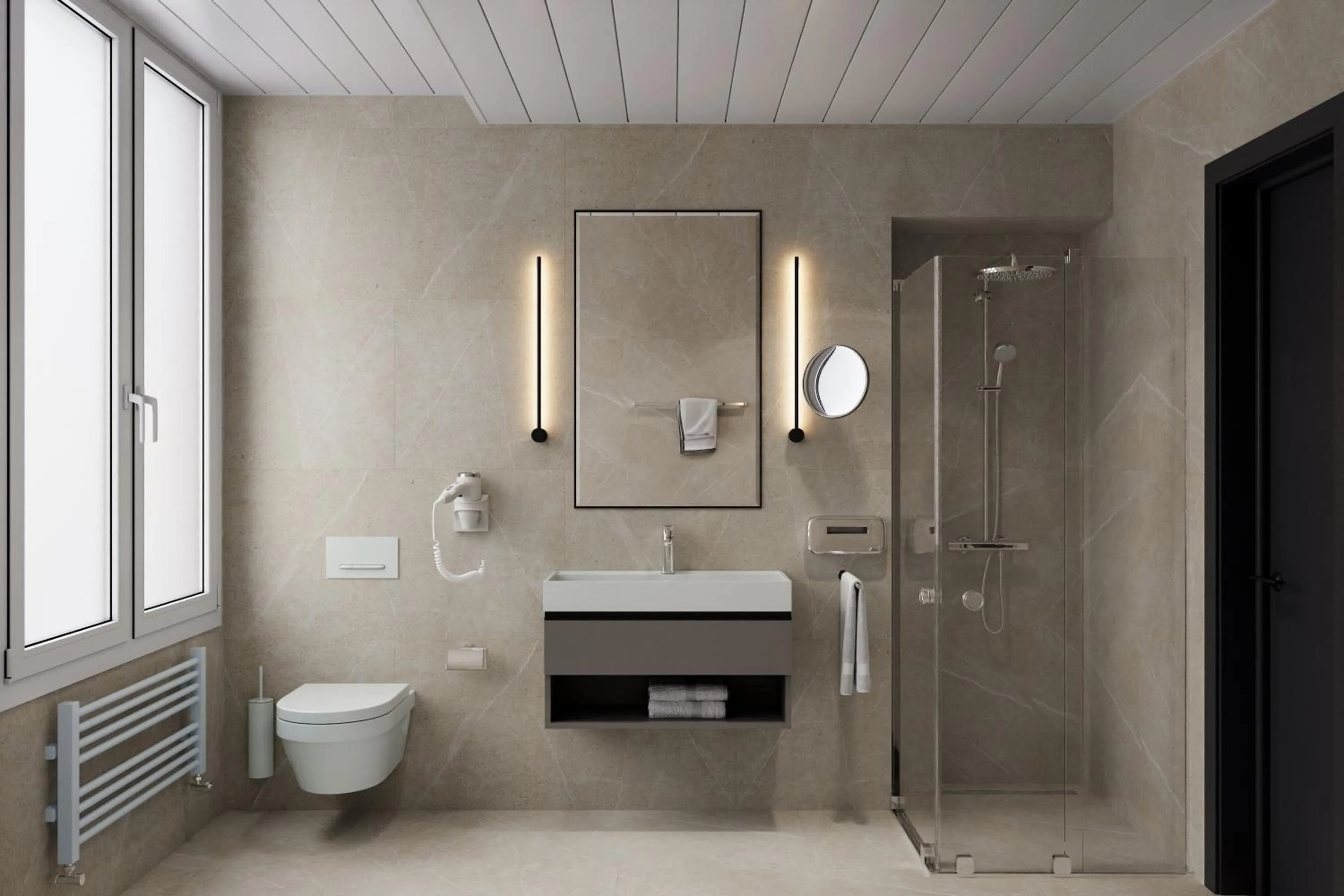 Bathroom in Tailormade Hotel METROPOL St Gallen