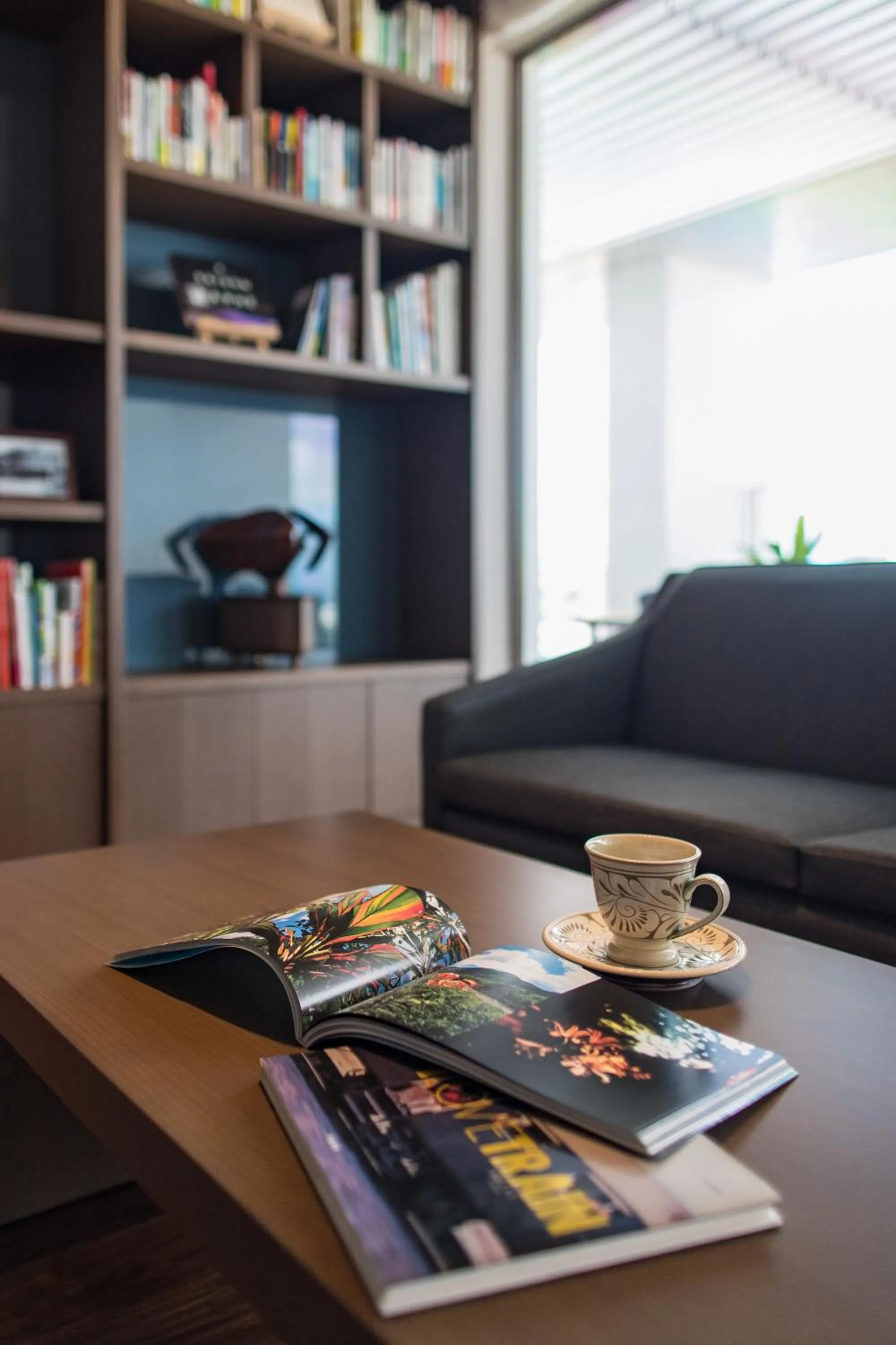 Library in JR Kyushu Hotel Blossom Naha