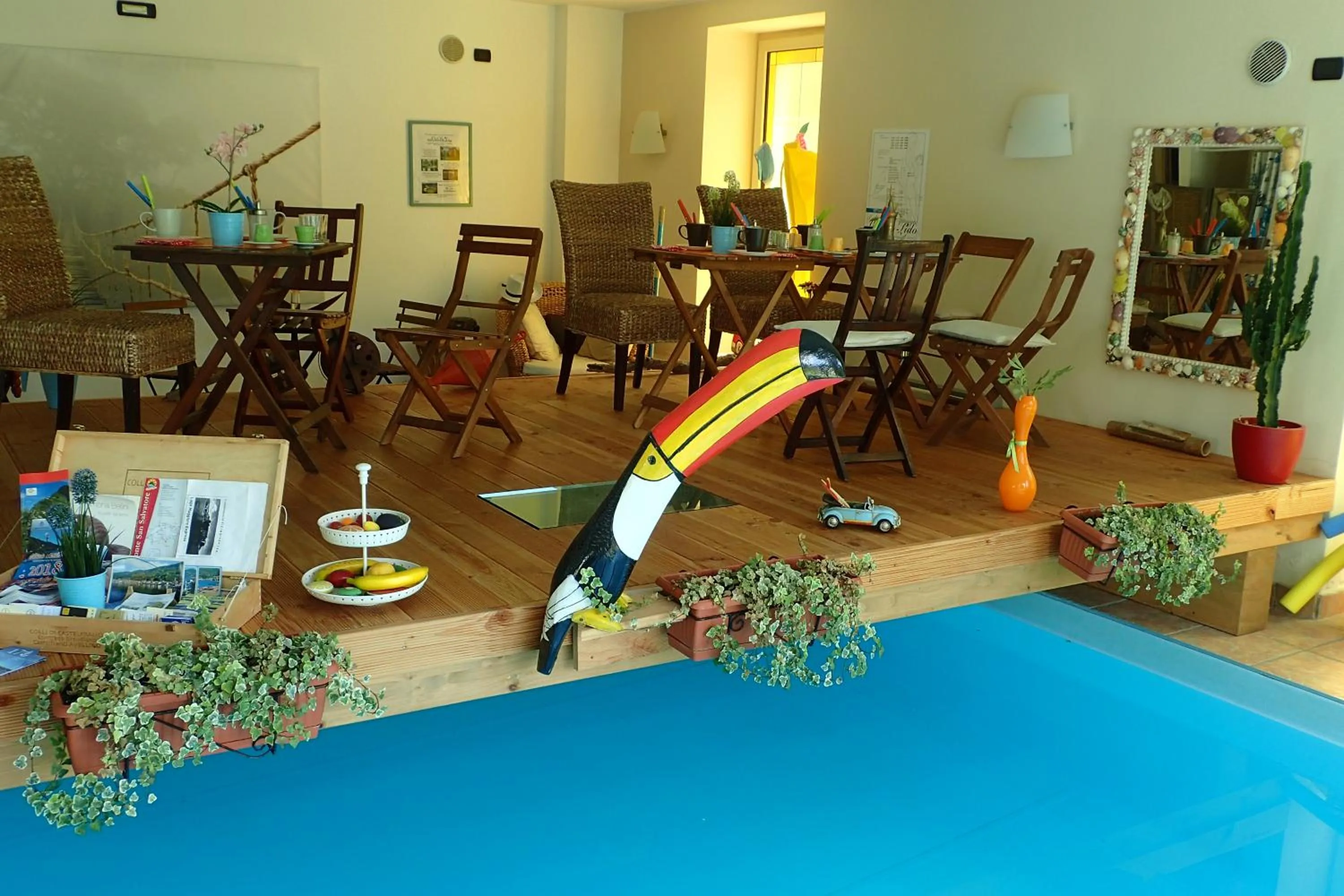 Dining area in B&B Dolce vista al lago Lugano