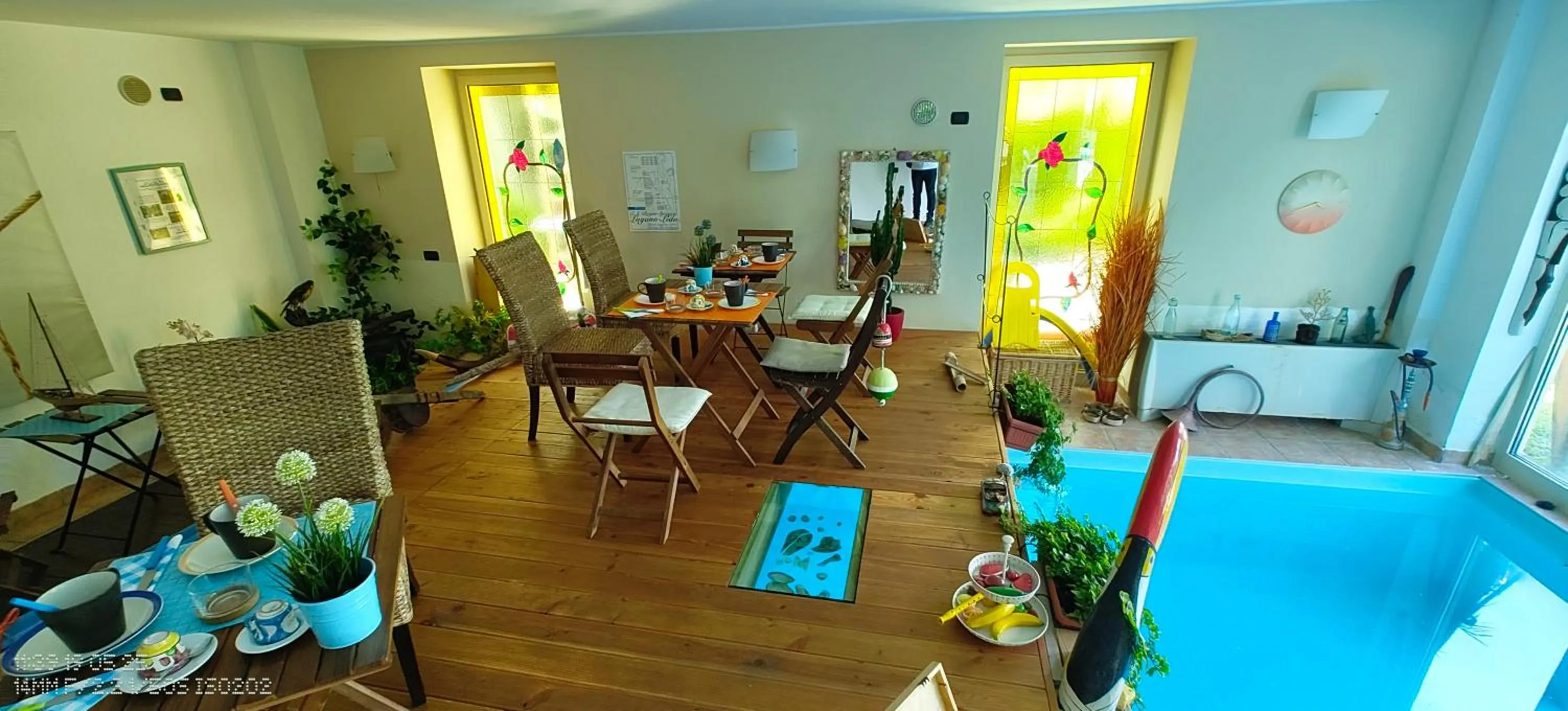 Seating area in B&B Dolce vista al lago Lugano