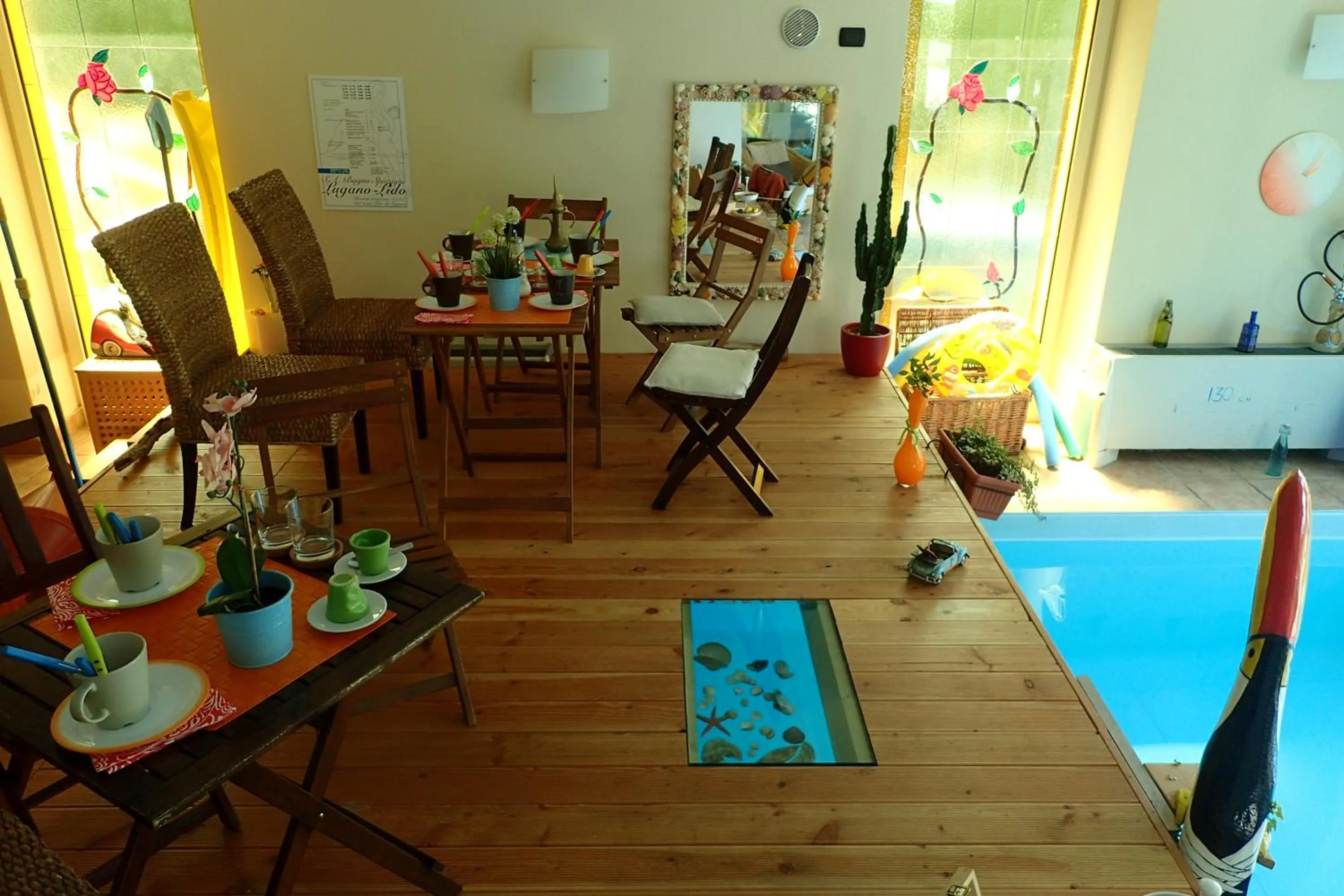 Dining area in B&B Dolce vista al lago Lugano