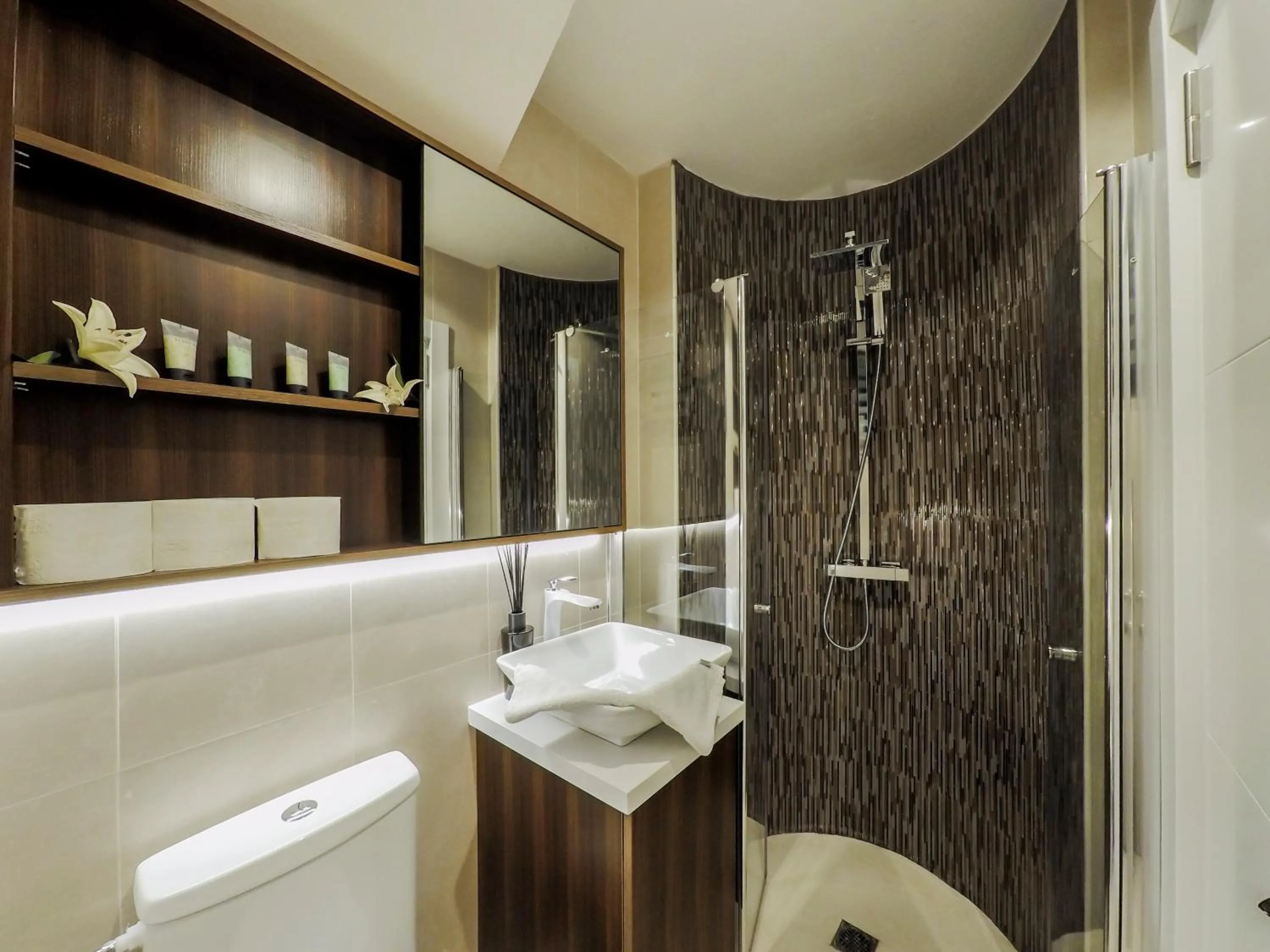 Shower in Luxury Suite by the pool