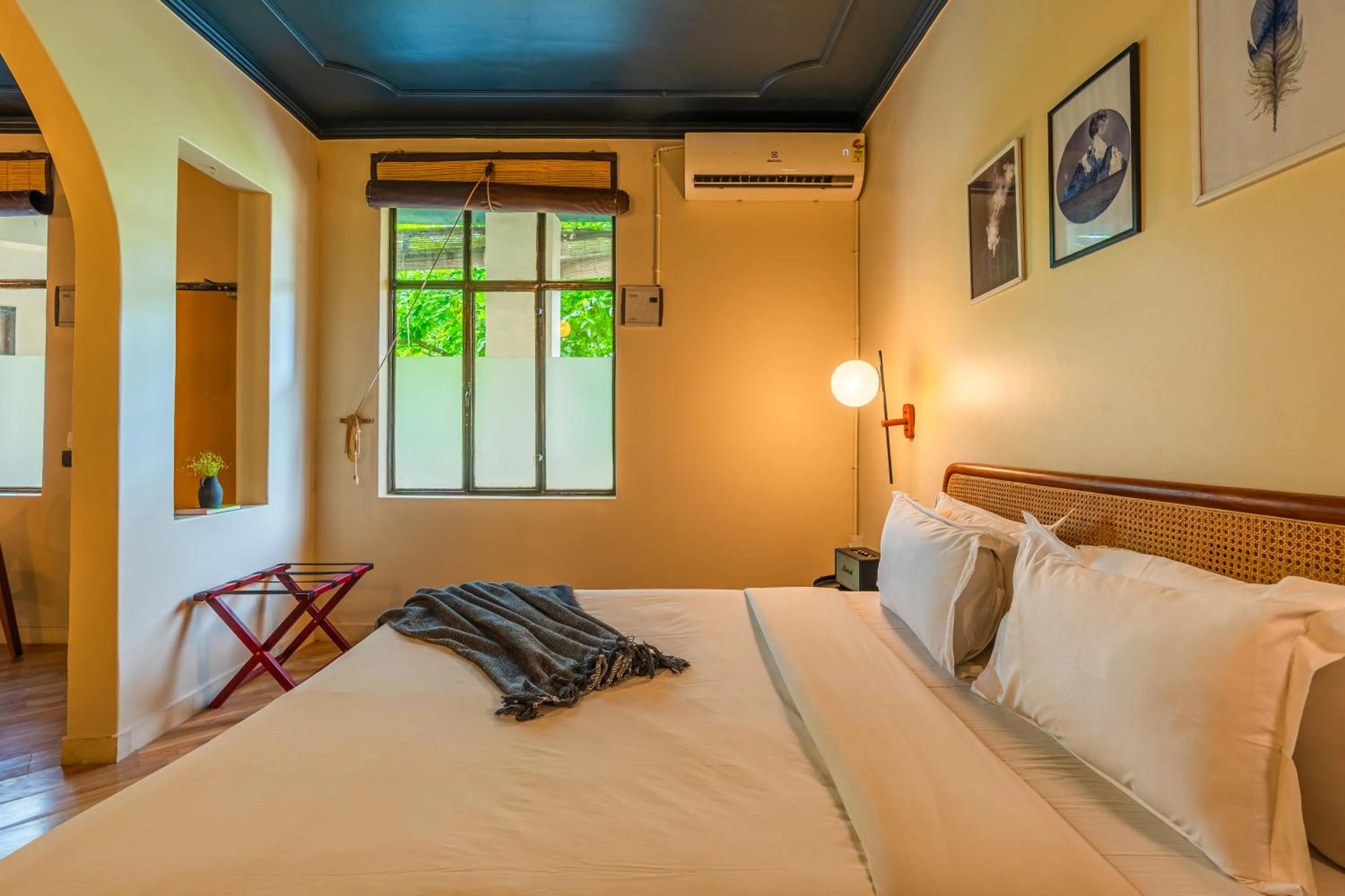 Bed in Minimalist One Hauz Khas Village