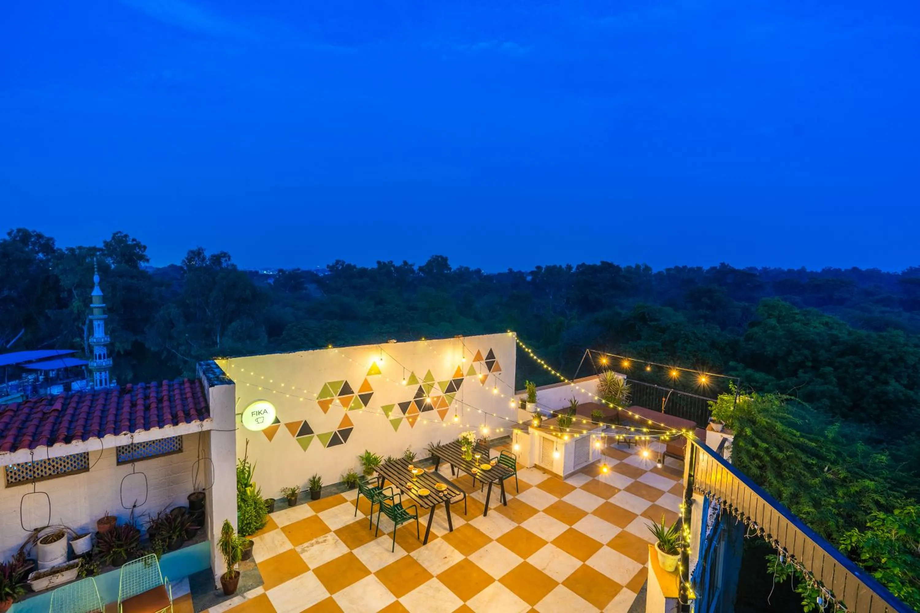 Balcony/Terrace in Minimalist One Hauz Khas Village