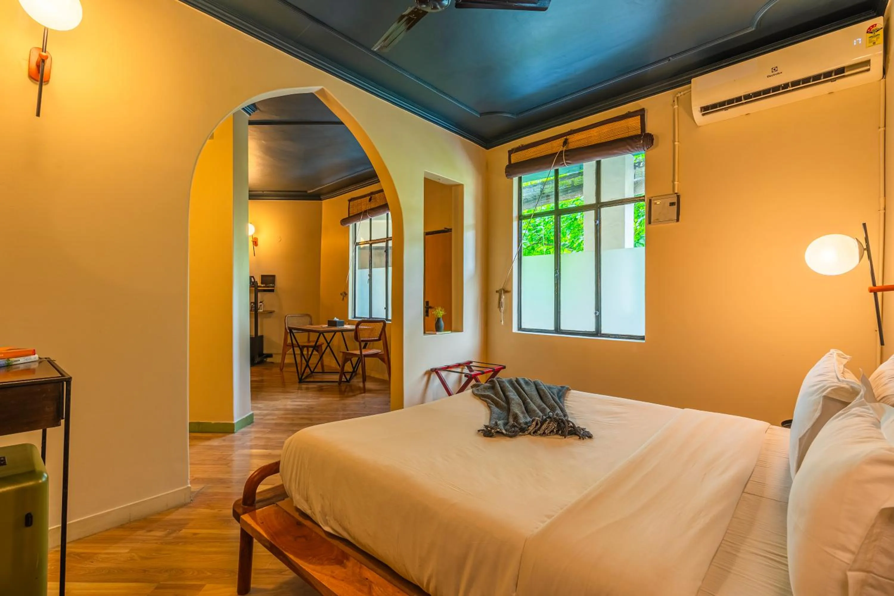 Bed in Minimalist One Hauz Khas Village