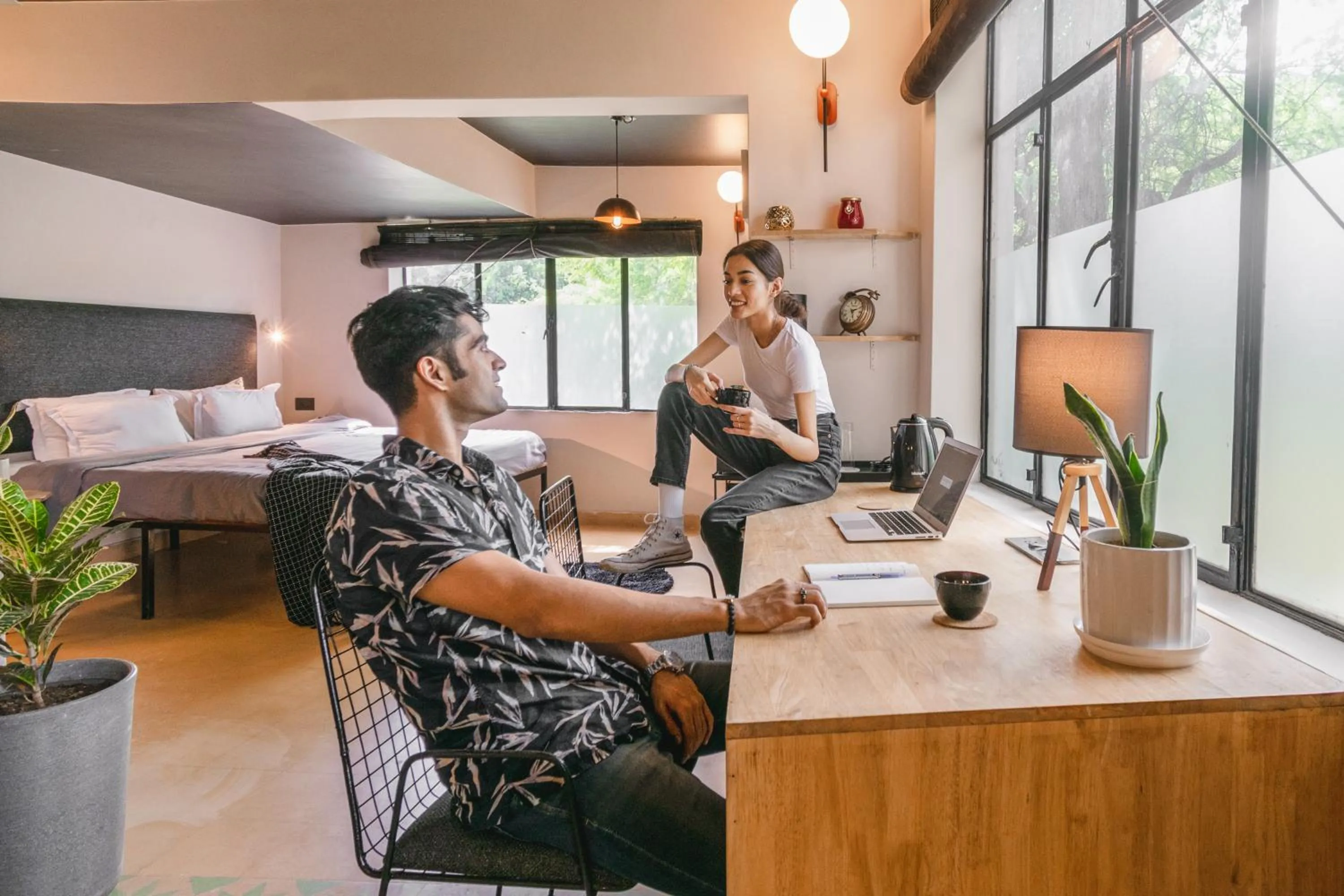 group of guests in Minimalist One Hauz Khas Village