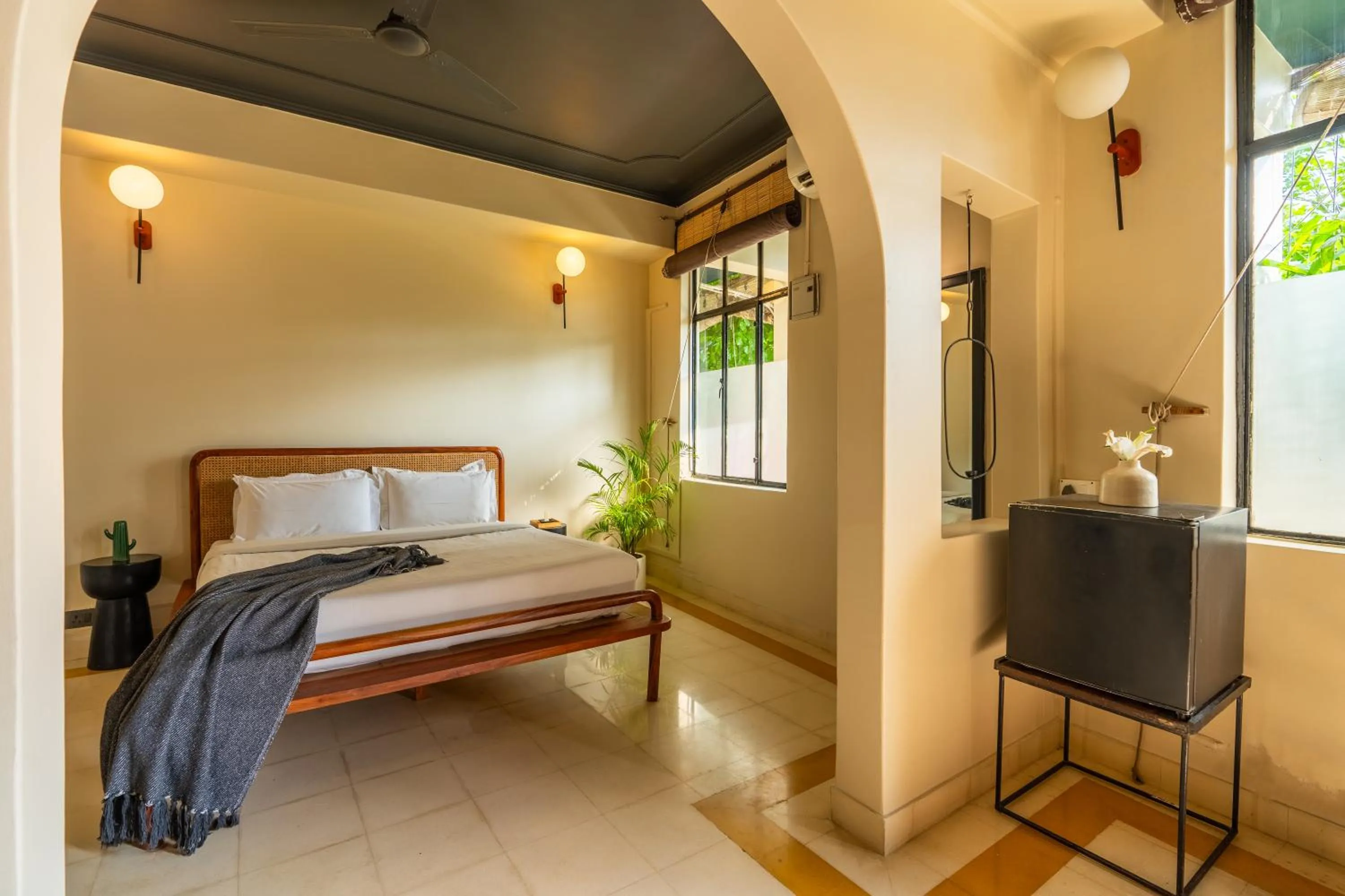 Bedroom, Bed in Minimalist One Hauz Khas Village