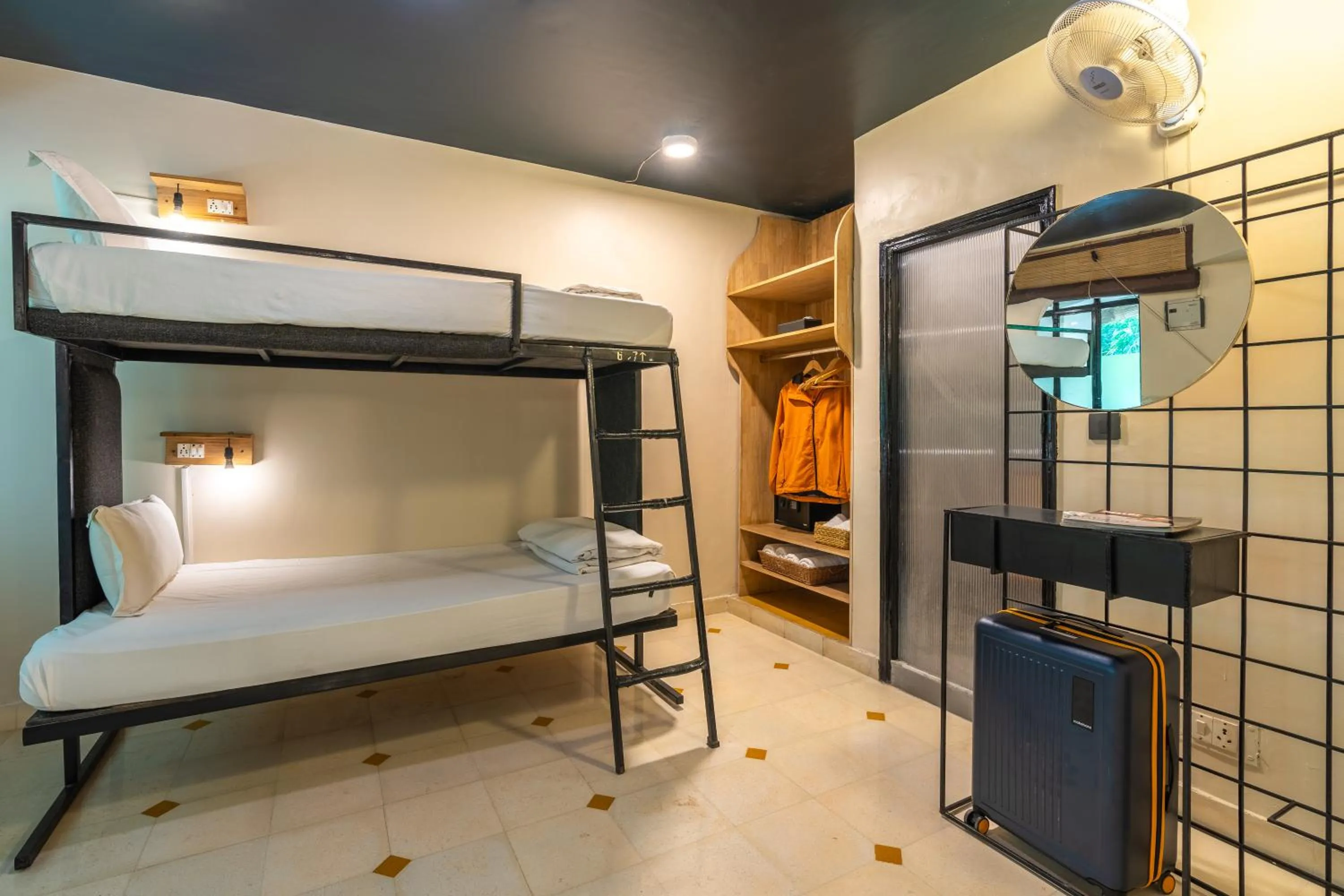 Bedroom, Bed in Minimalist One Hauz Khas Village