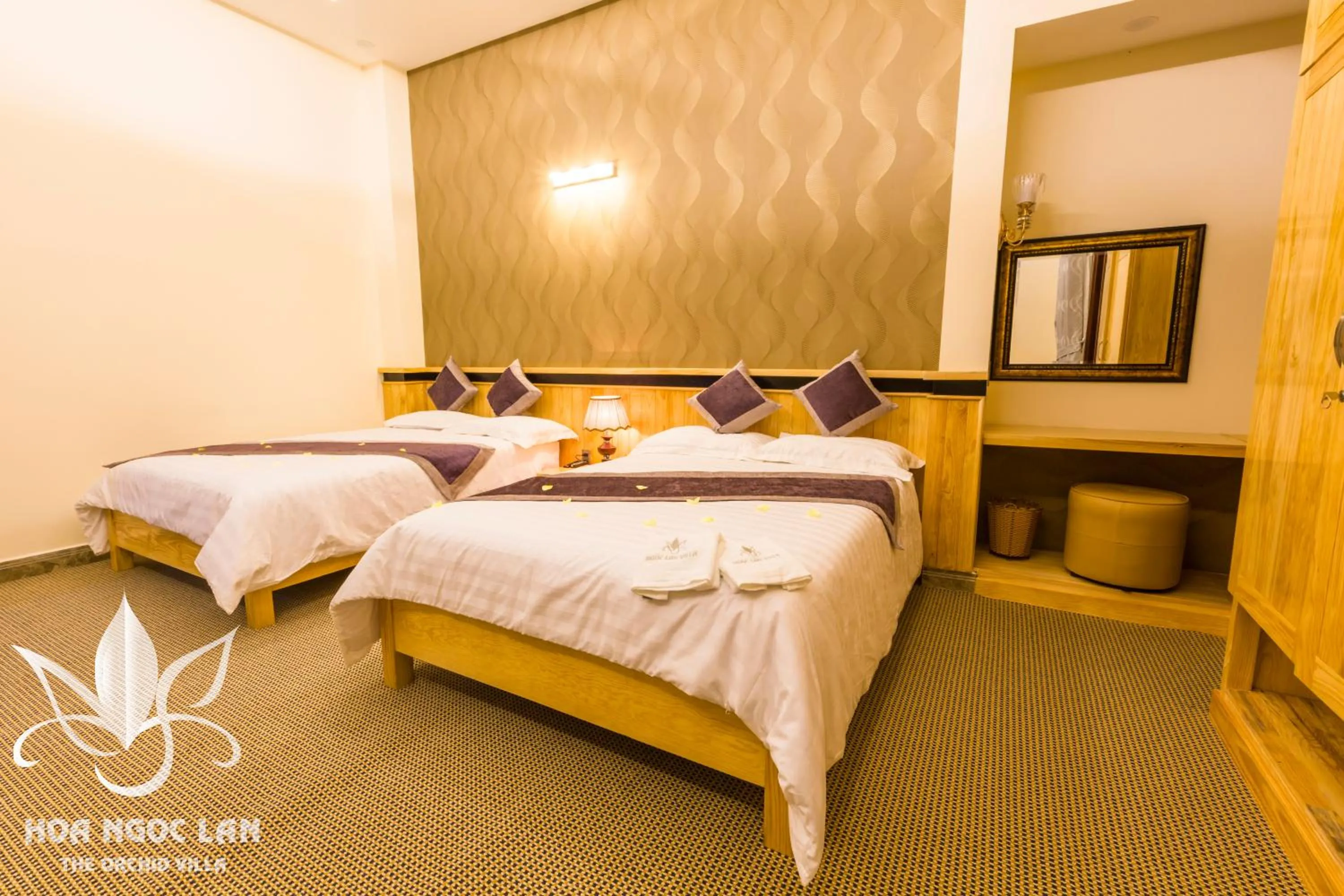 Bedroom, Bed in Hoa Ngoc Lan - The Orchid Villa Dalat