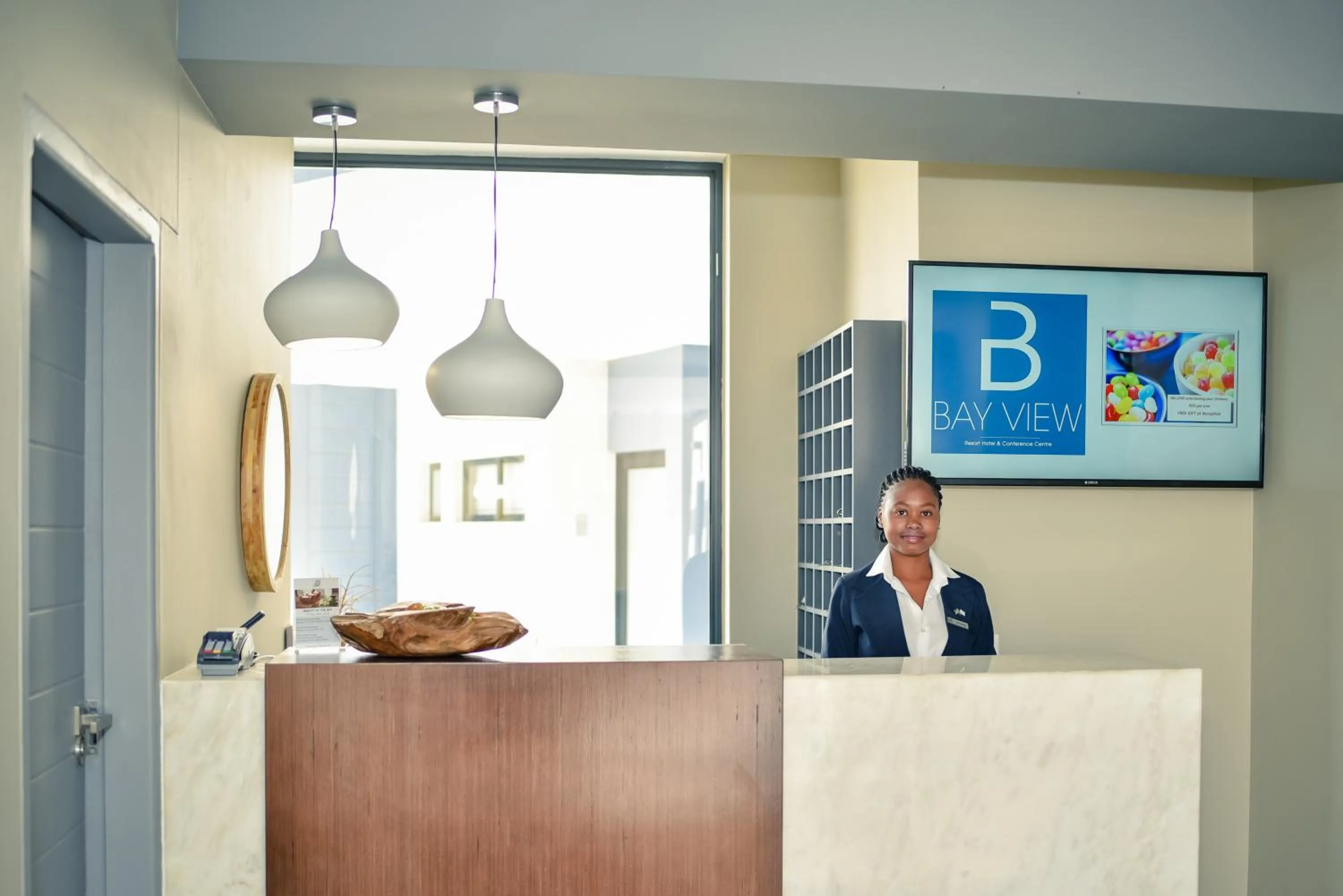Lobby or reception in Bay View Resort Hotel Namibia
