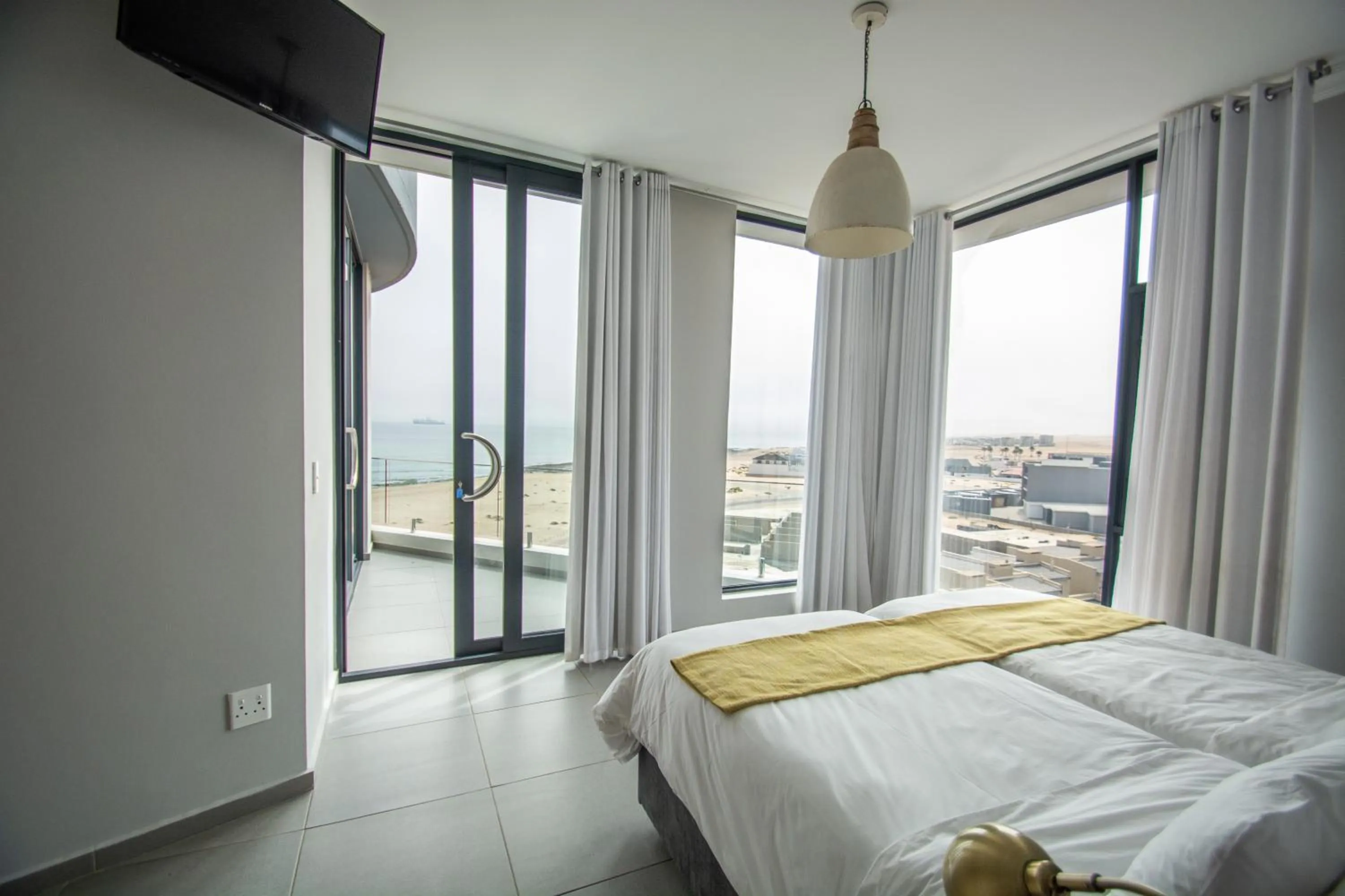 View (from property/room), Bed in Bay View Resort Hotel Namibia