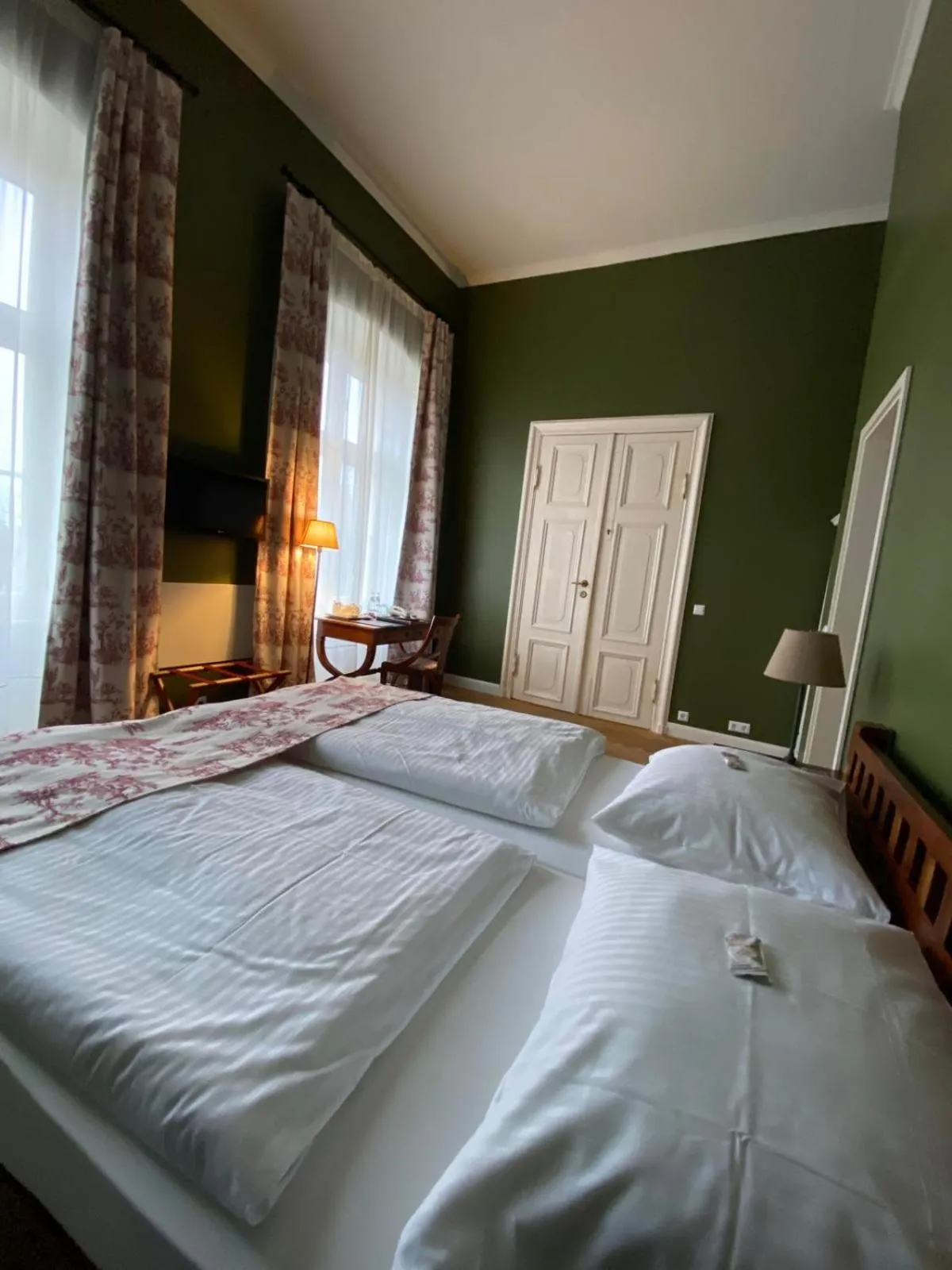 Bed in Schlosshotel Ziethen