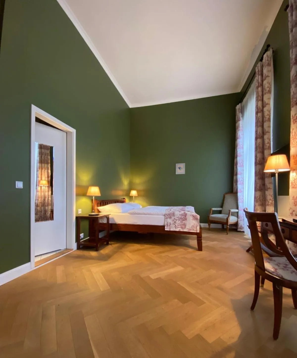 Bed in Schlosshotel Ziethen