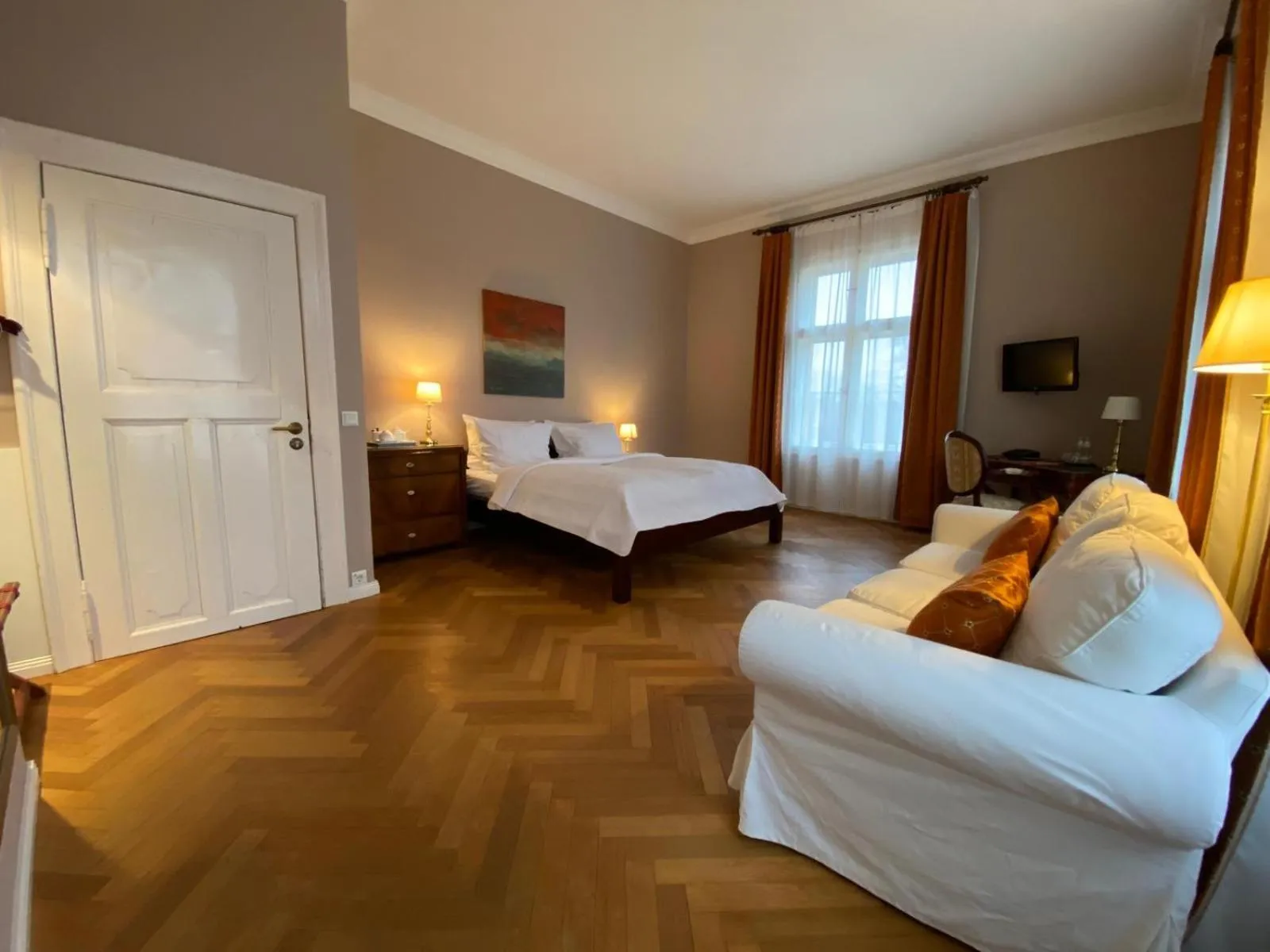 Bed in Schlosshotel Ziethen