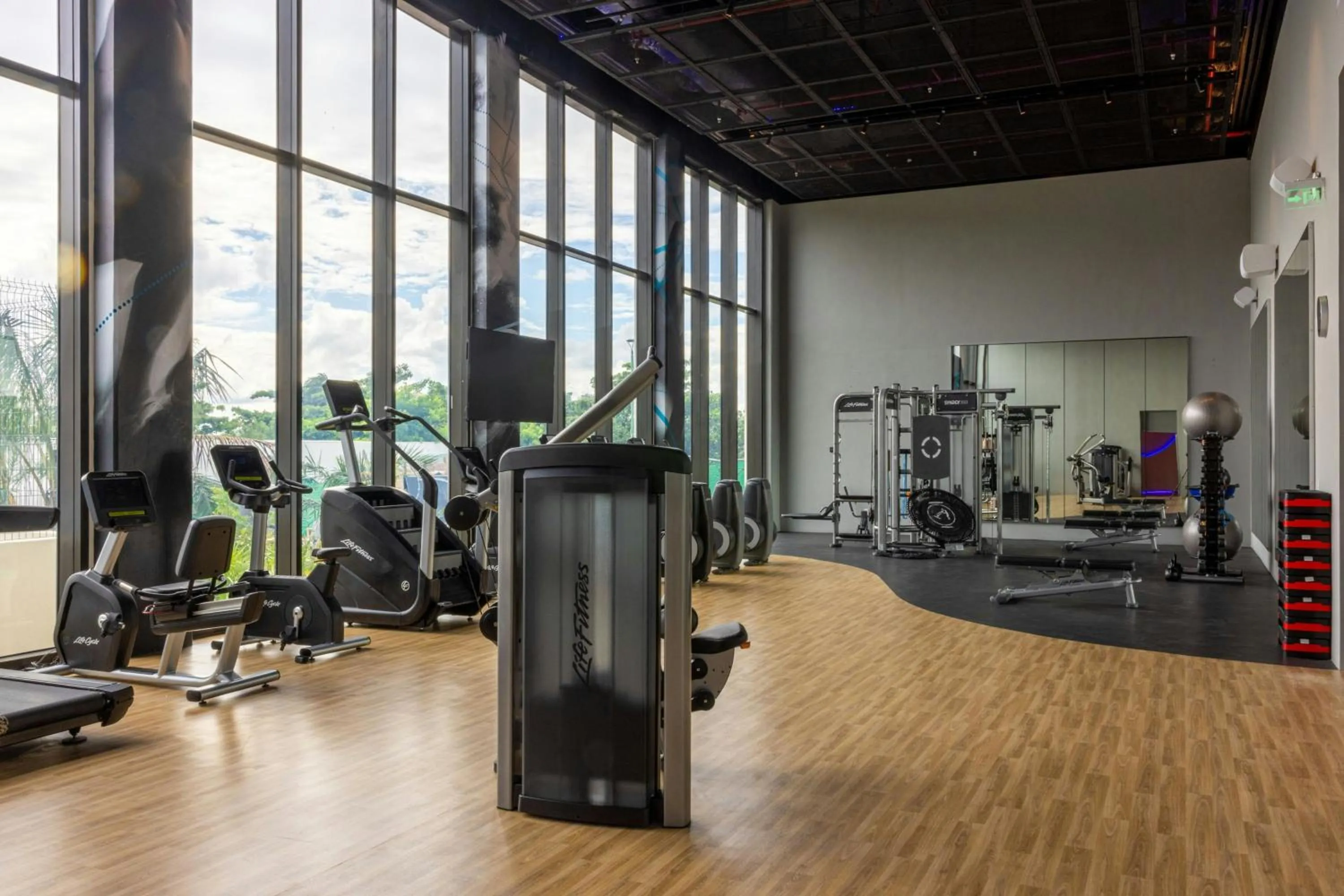 Fitness centre/facilities in Marriott Cancun, An All-Inclusive Resort