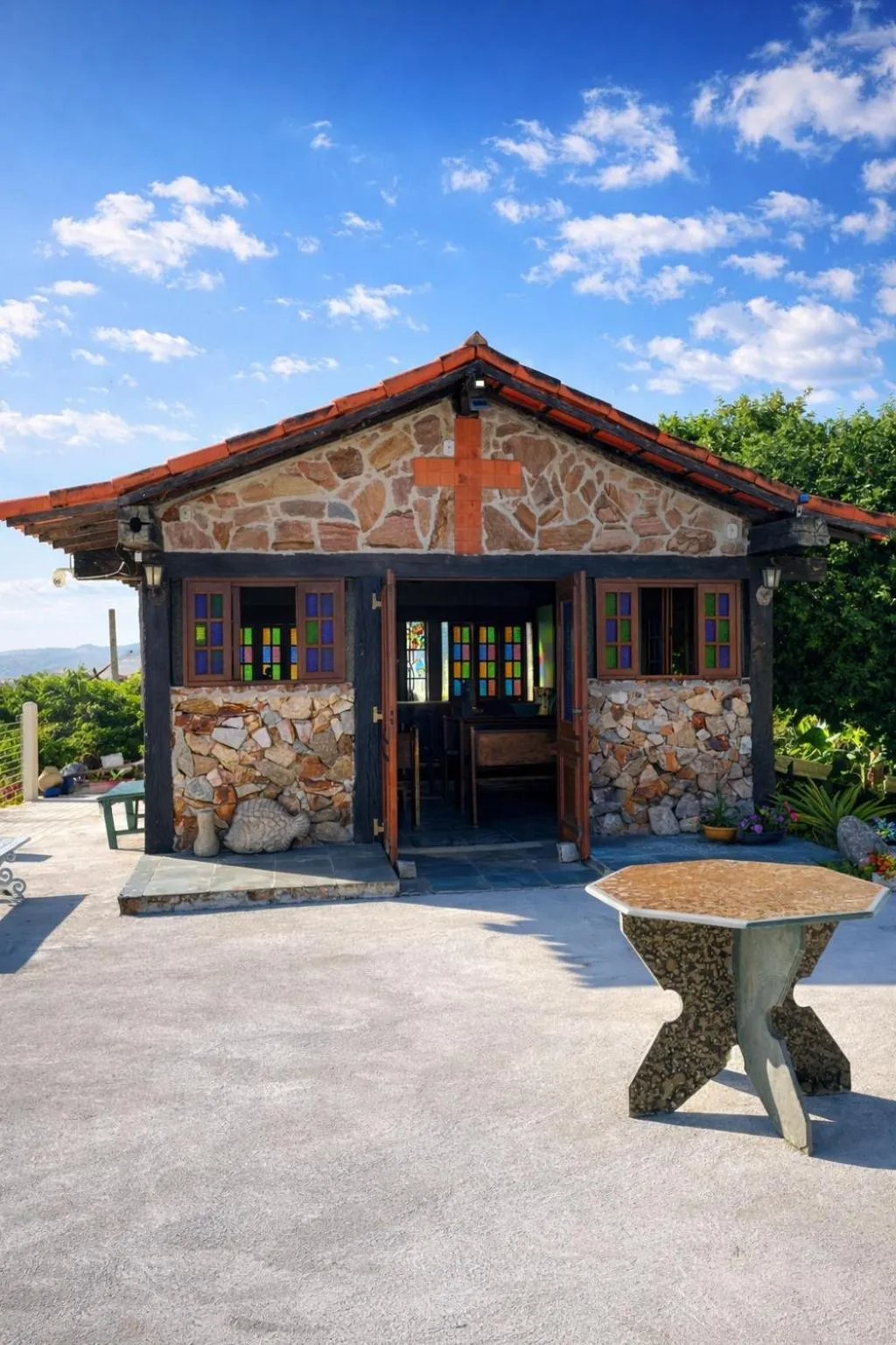 Decorative detail in Pousada Tanto Mar