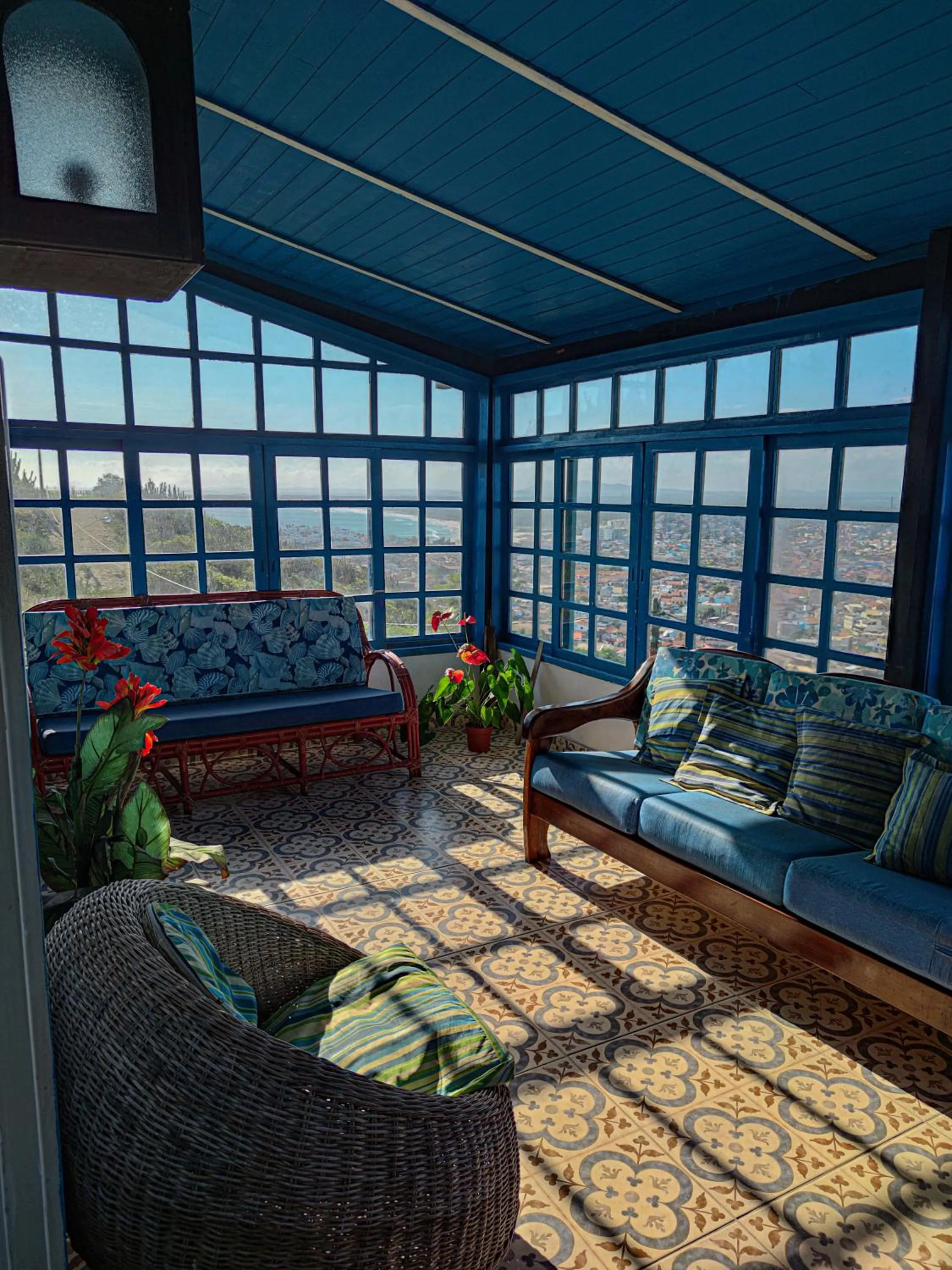 Living room in Pousada Tanto Mar