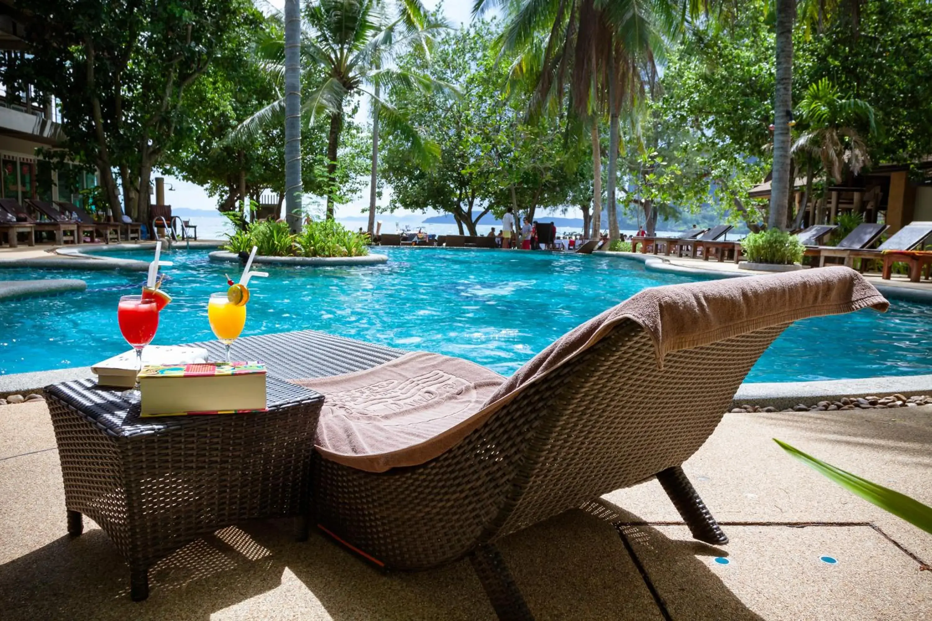Pool view in Sand Sea Resort Railay Beach Pool view in Sand Sea Resort Railay Beach