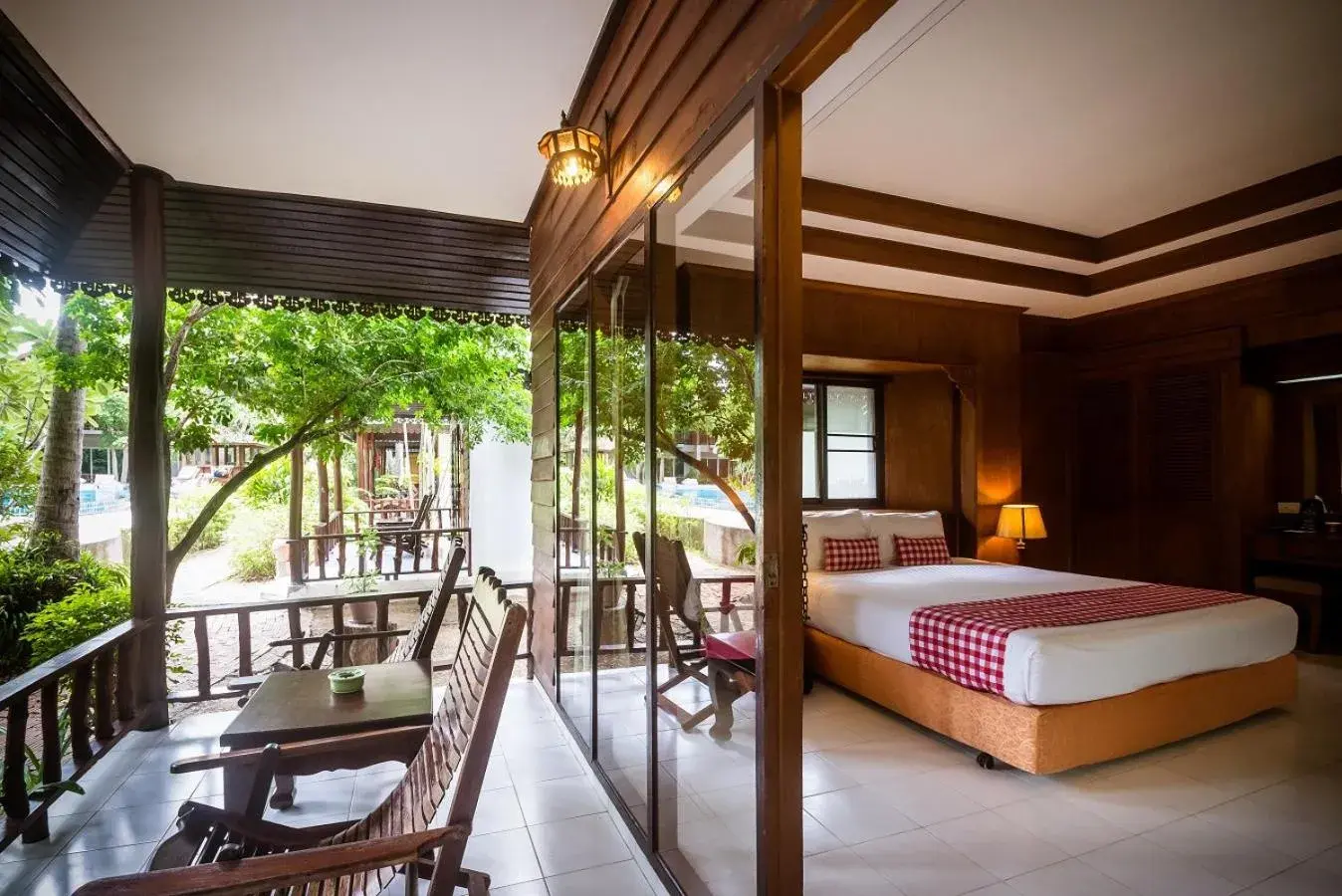 Balcony/Terrace, Bed in Sand Sea Resort Railay Beach Balcony/Terrace, Bed in Sand Sea Resort Railay Beach