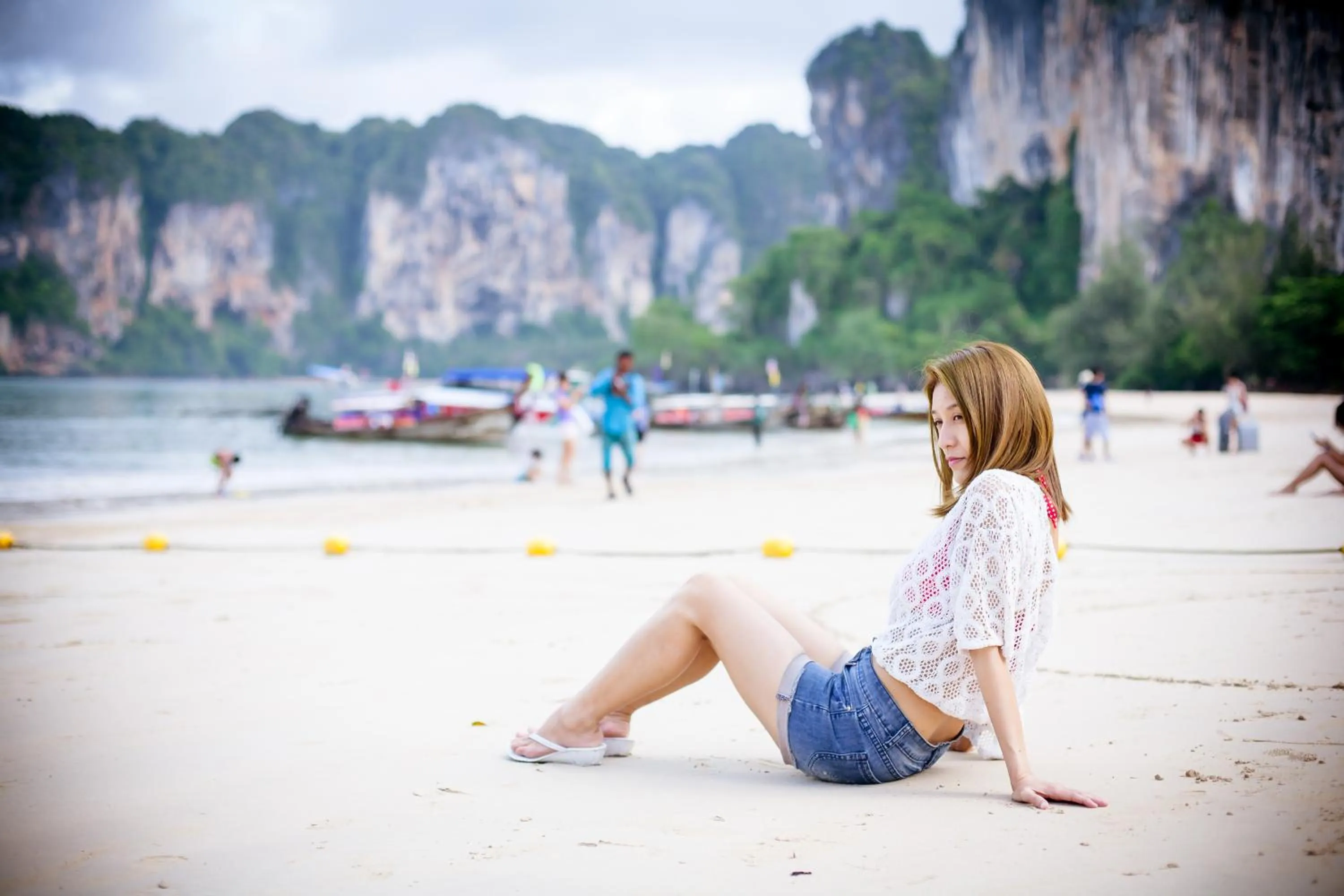 Beach in Sand Sea Resort Railay Beach