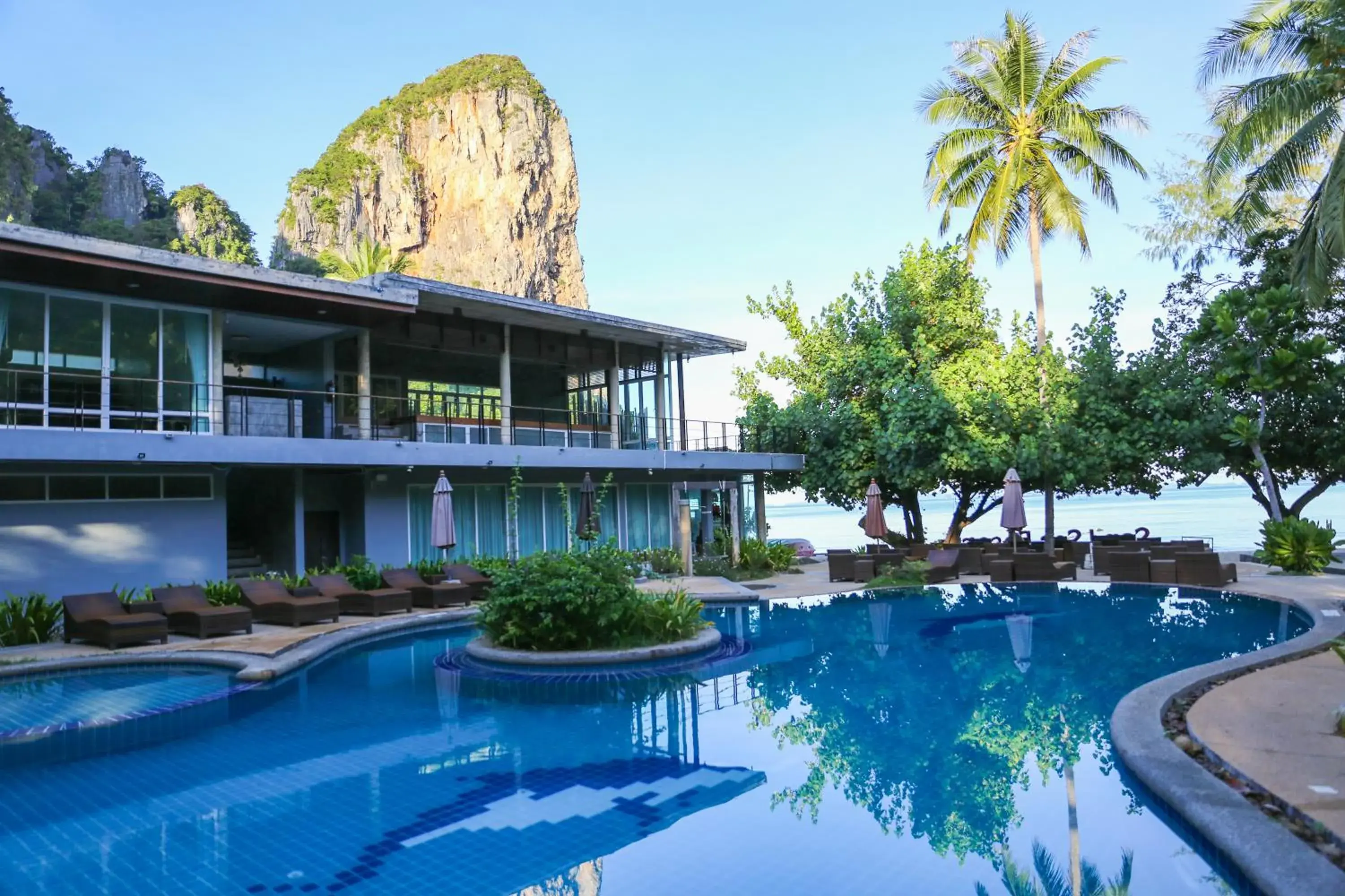 Pool view in Sand Sea Resort Railay Beach Pool view in Sand Sea Resort Railay Beach