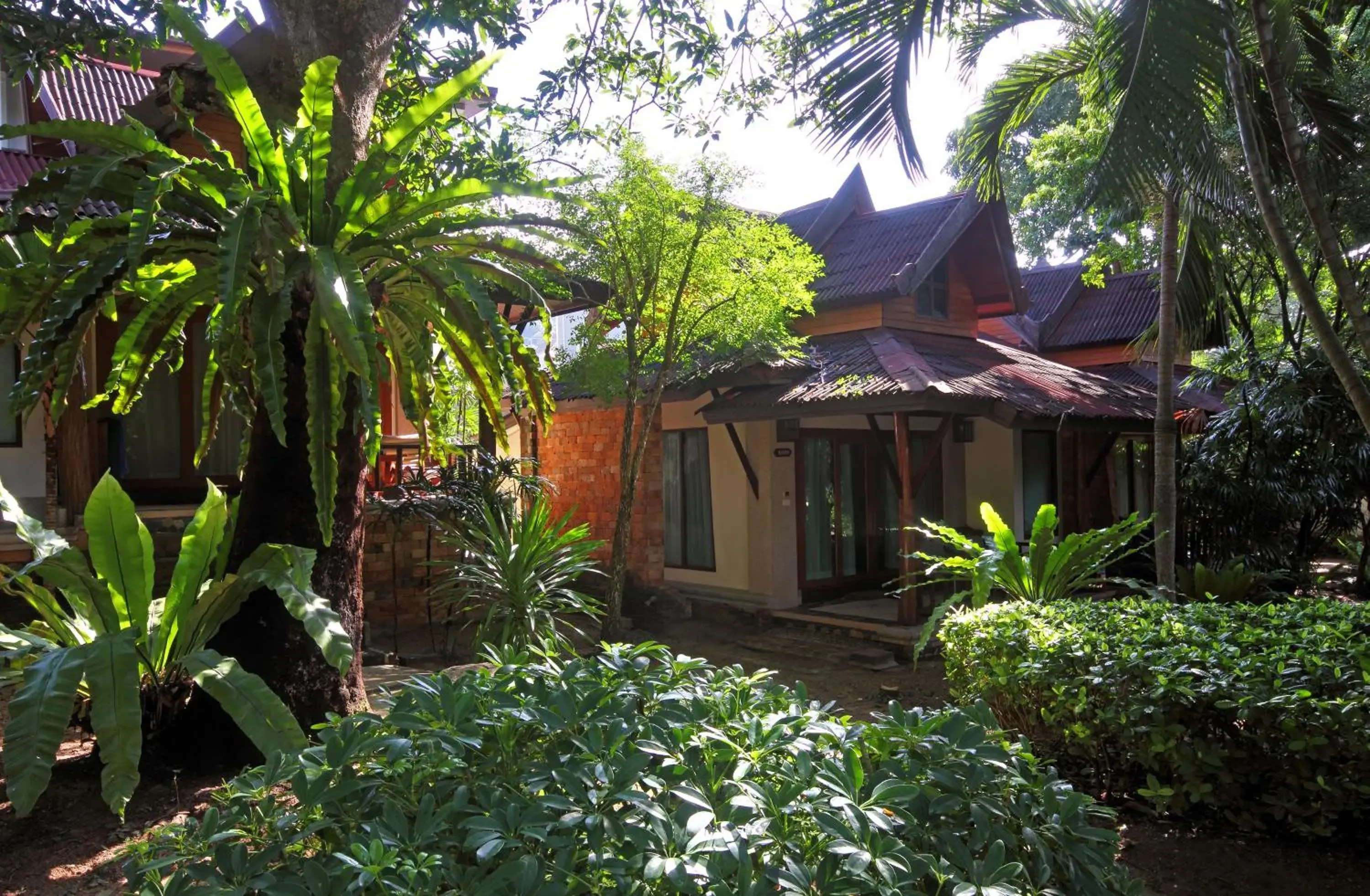 Garden view in Sand Sea Resort Railay Beach Garden view in Sand Sea Resort Railay Beach