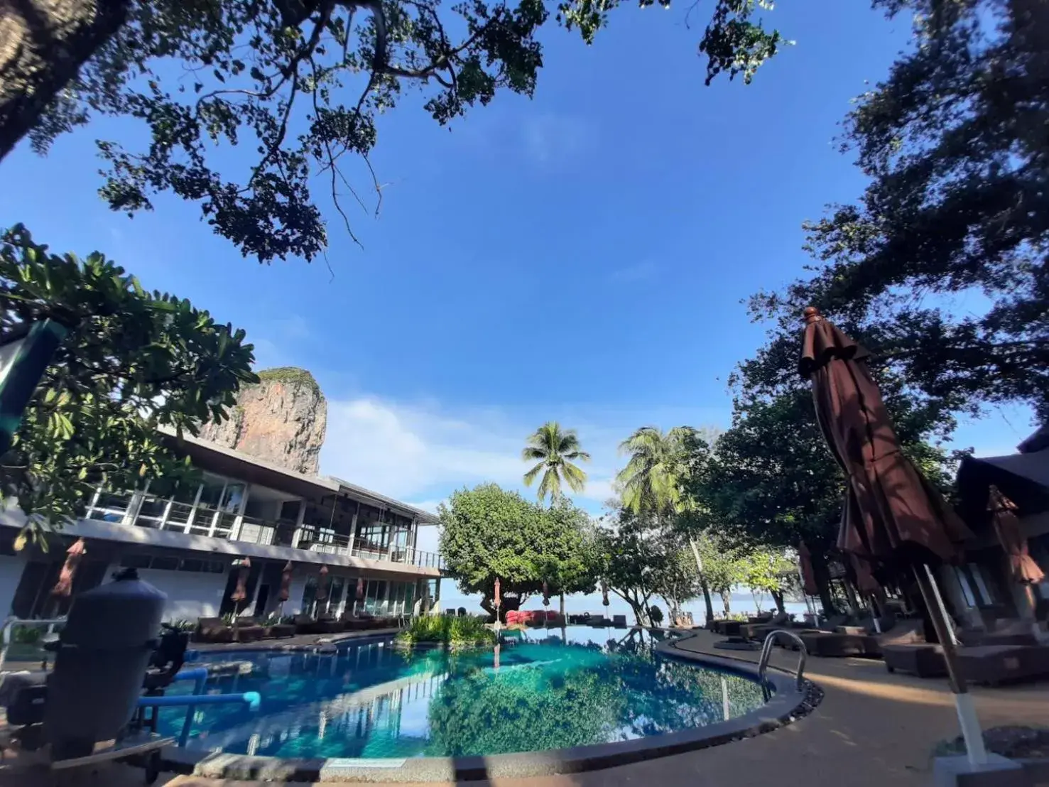 Pool view in Sand Sea Resort Railay Beach Pool view in Sand Sea Resort Railay Beach
