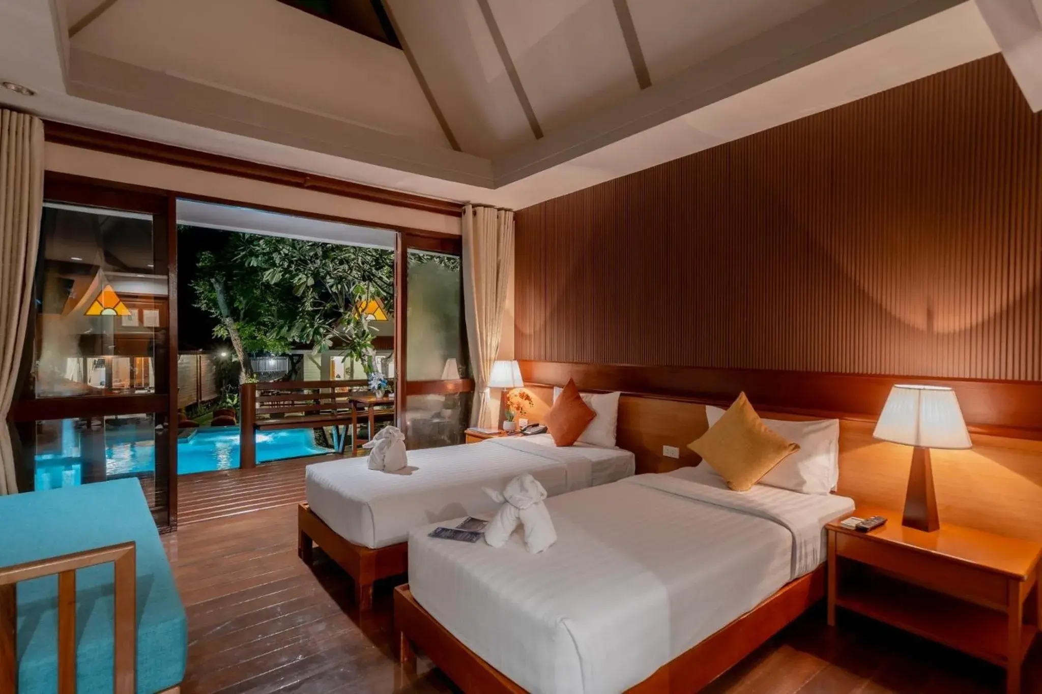 Bed in Baan Duangkaew Resort Bed in Baan Duangkaew Resort