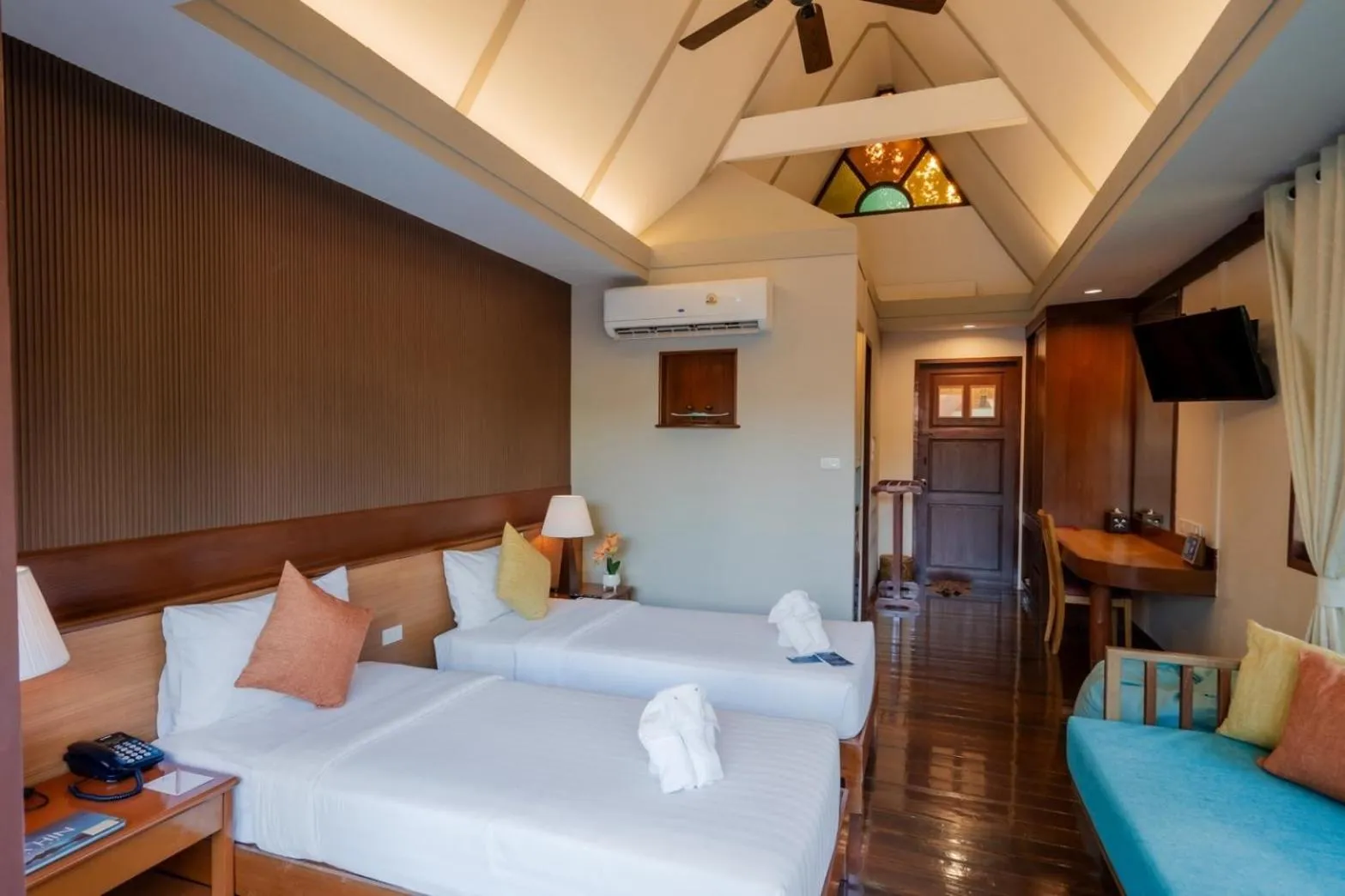 Bed in Baan Duangkaew Resort