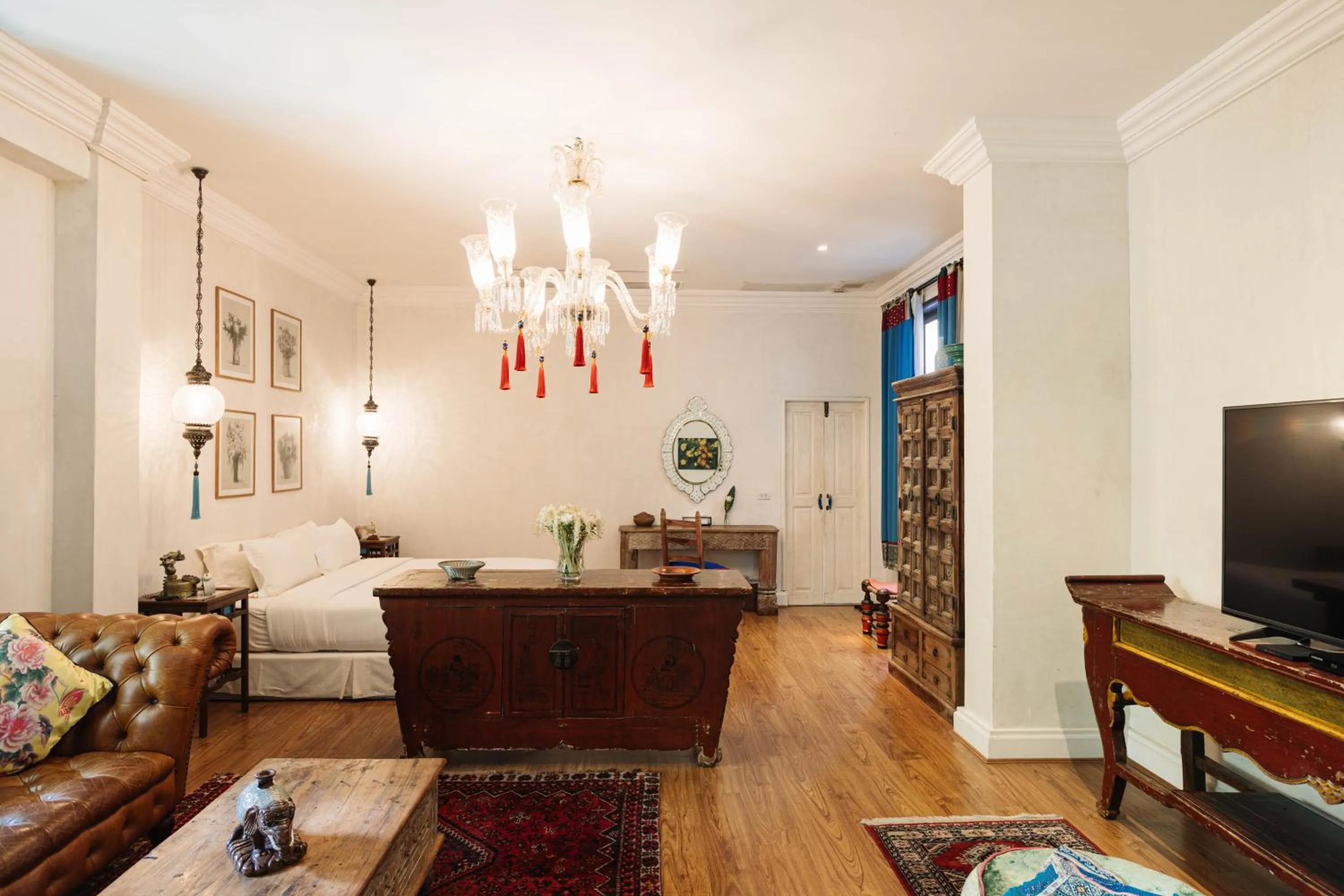 Seating area in At Niman conceptual Home chiangmai