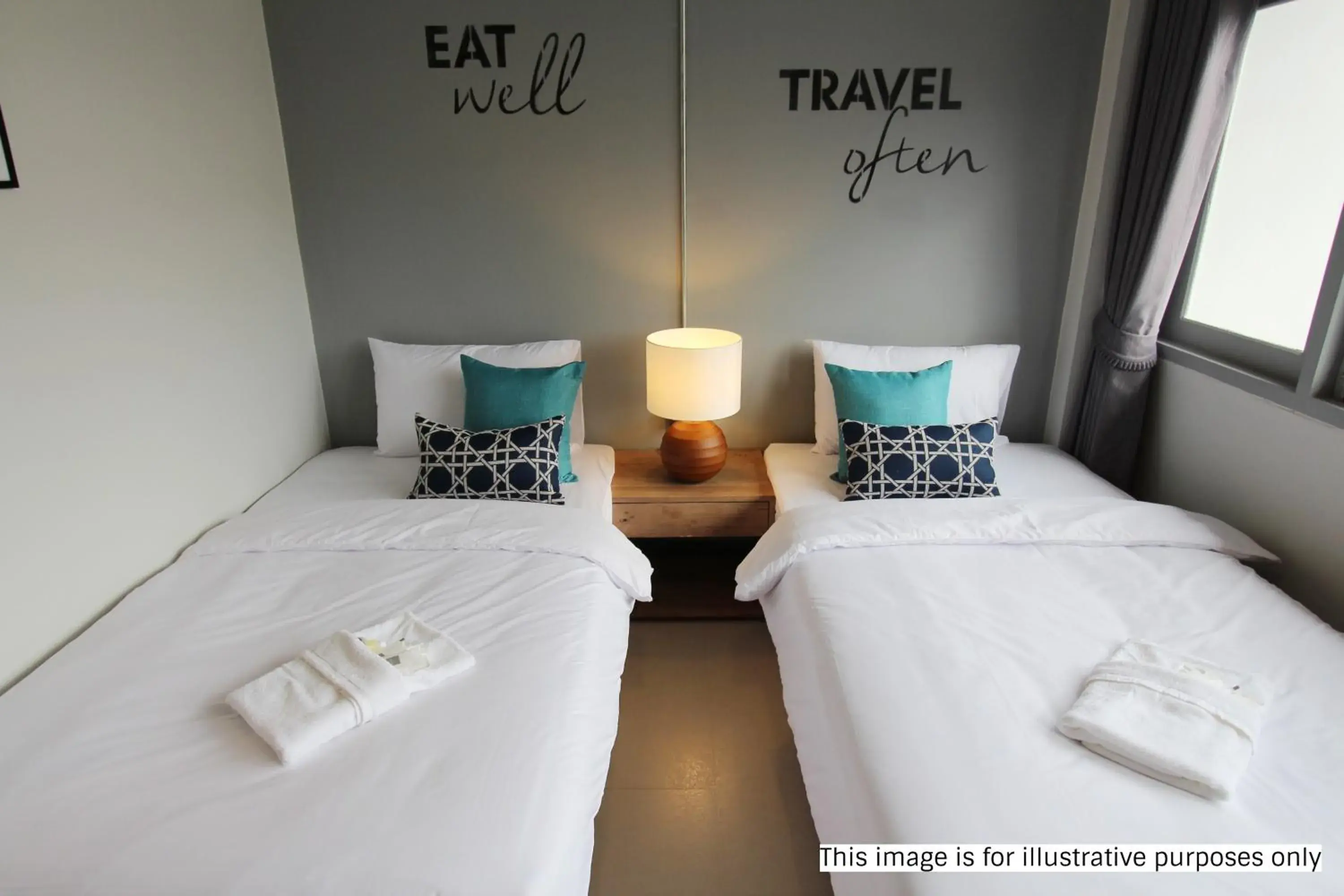 Bed in Rajthani Hotel - SHA Certified Bed in Rajthani Hotel - SHA Certified