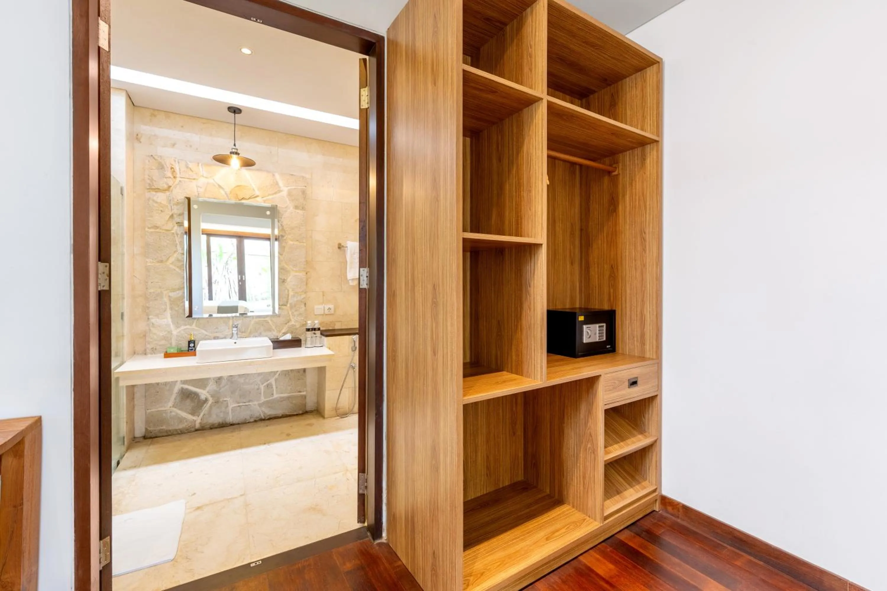 Bathroom, Bed in djabu Canggu Beach Villa