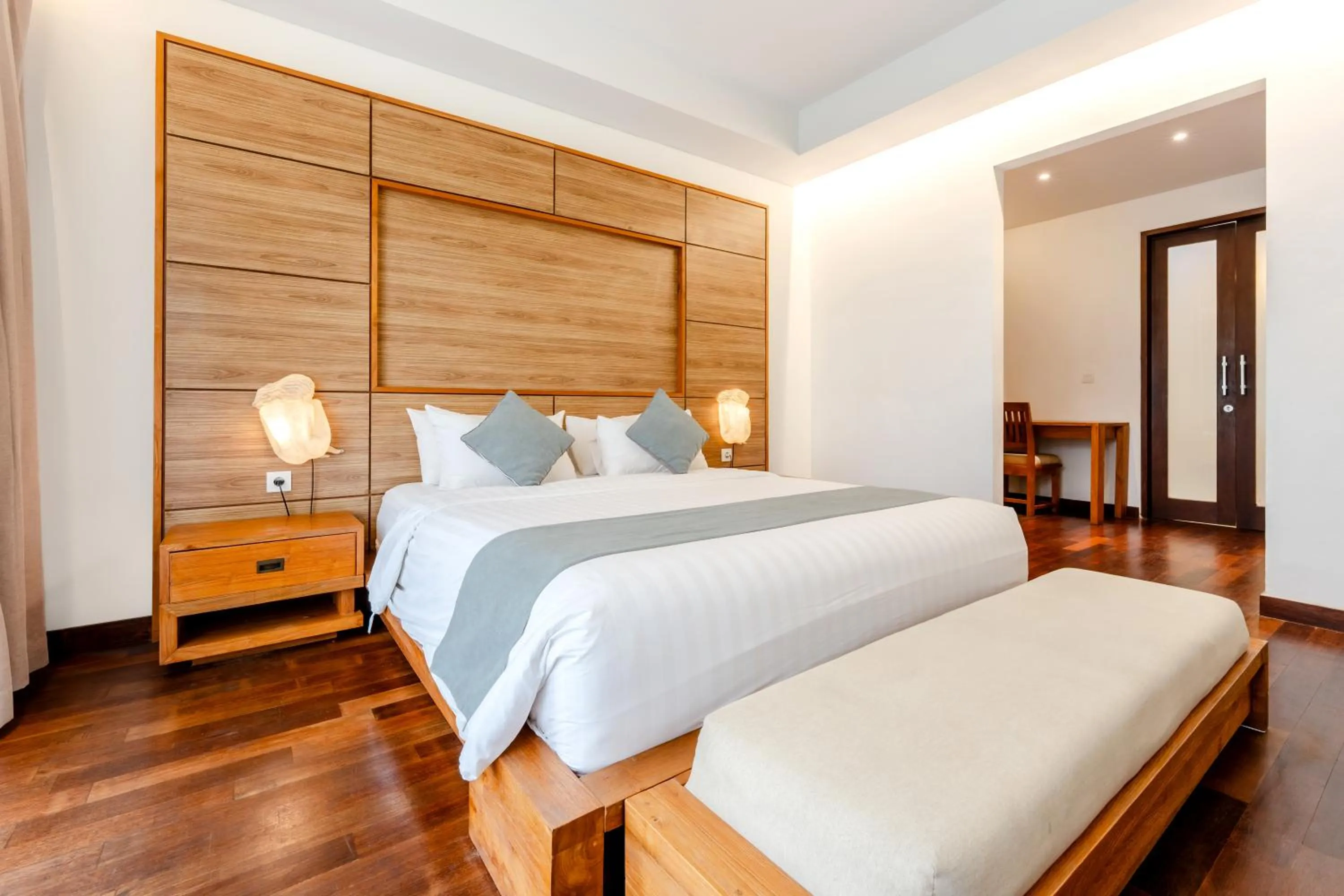 Bedroom, Bed in djabu Canggu Beach Villa