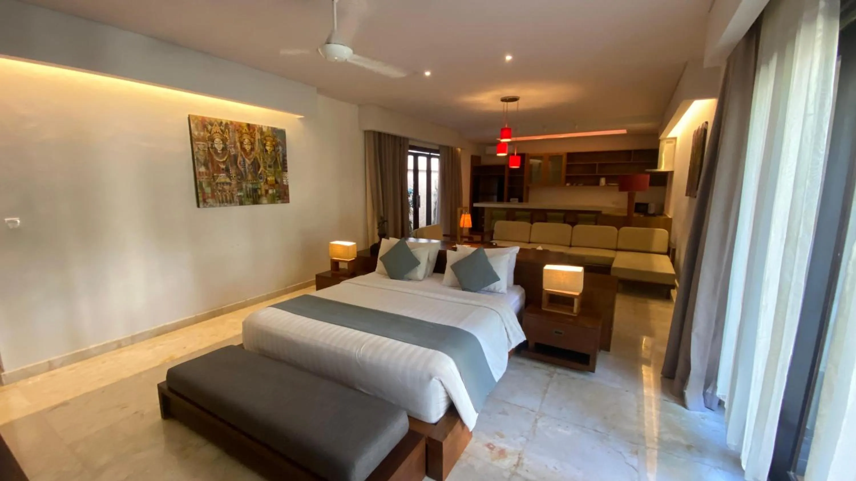 Bed in djabu Canggu Beach Villa