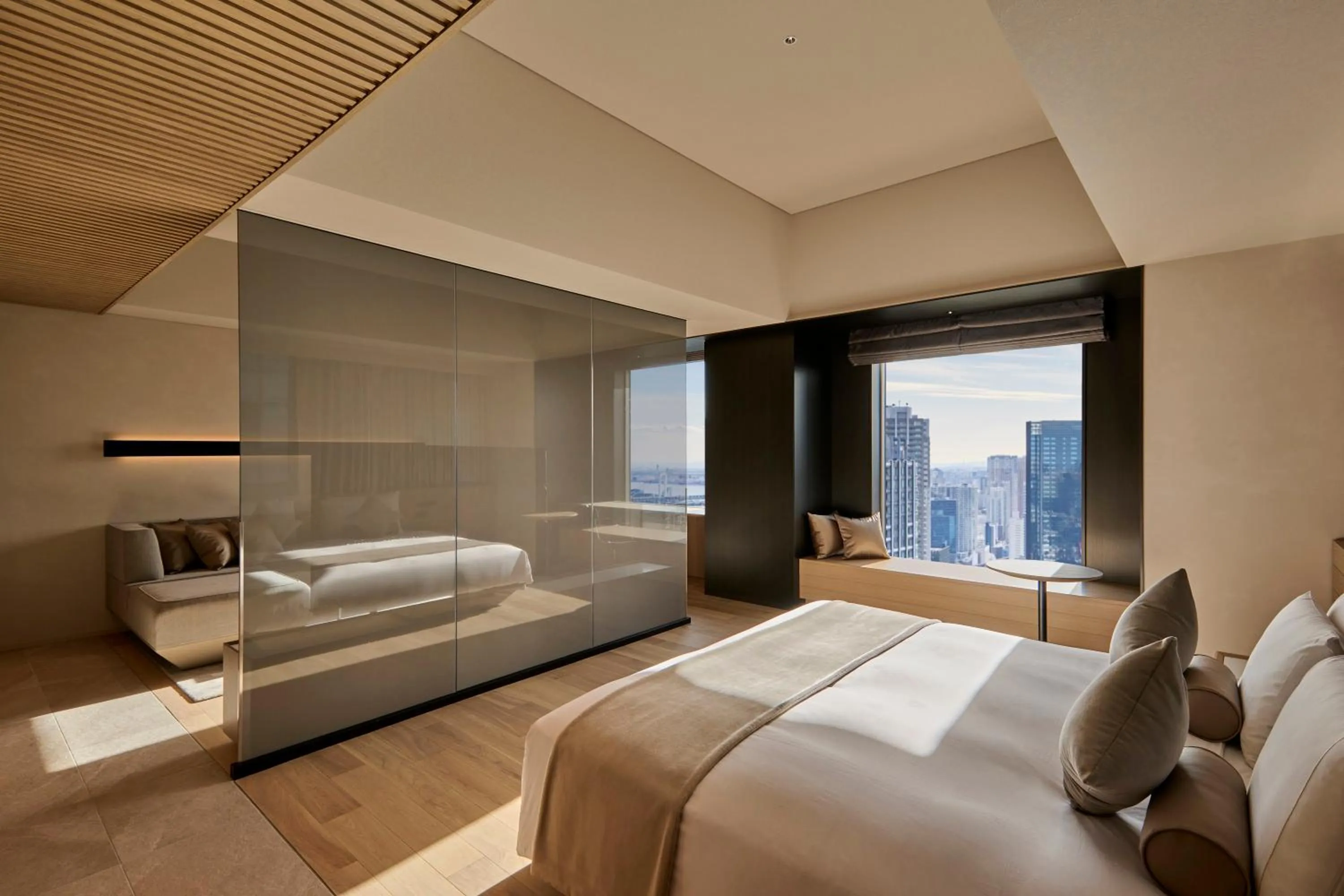 Photo of the whole room, Bed in The Royal Park Hotel Iconic Tokyo Shiodome