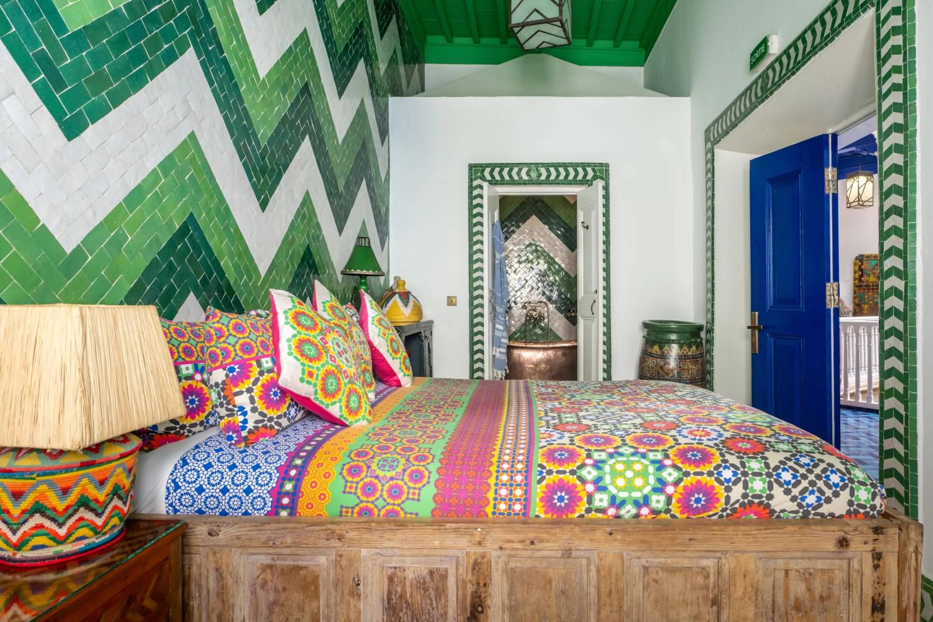 Bed in SALUT MAROC! Luxury Boutique Hotel & Restaurant