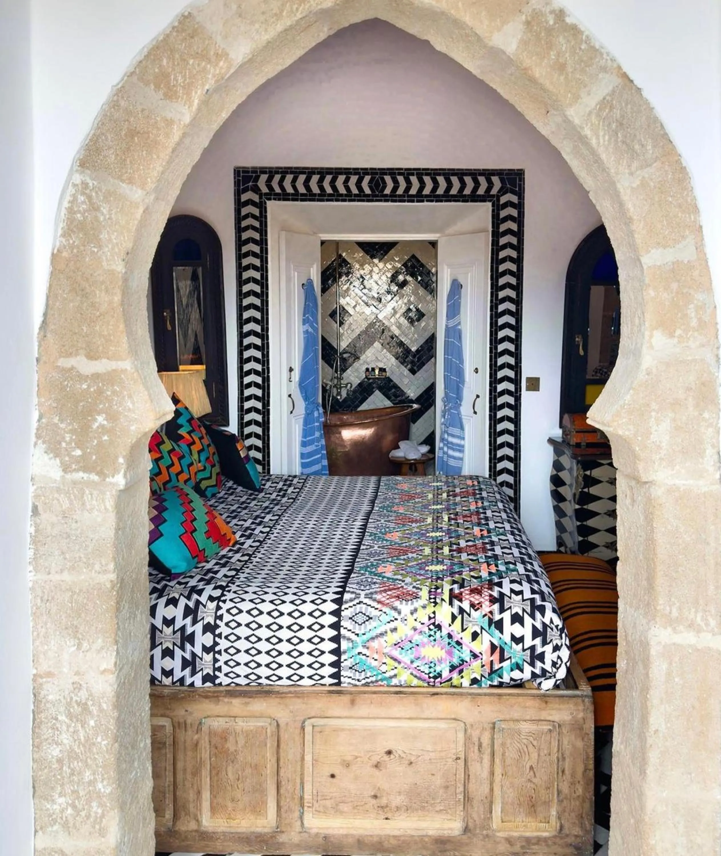 Bed in SALUT MAROC! Luxury Boutique Hotel & Restaurant