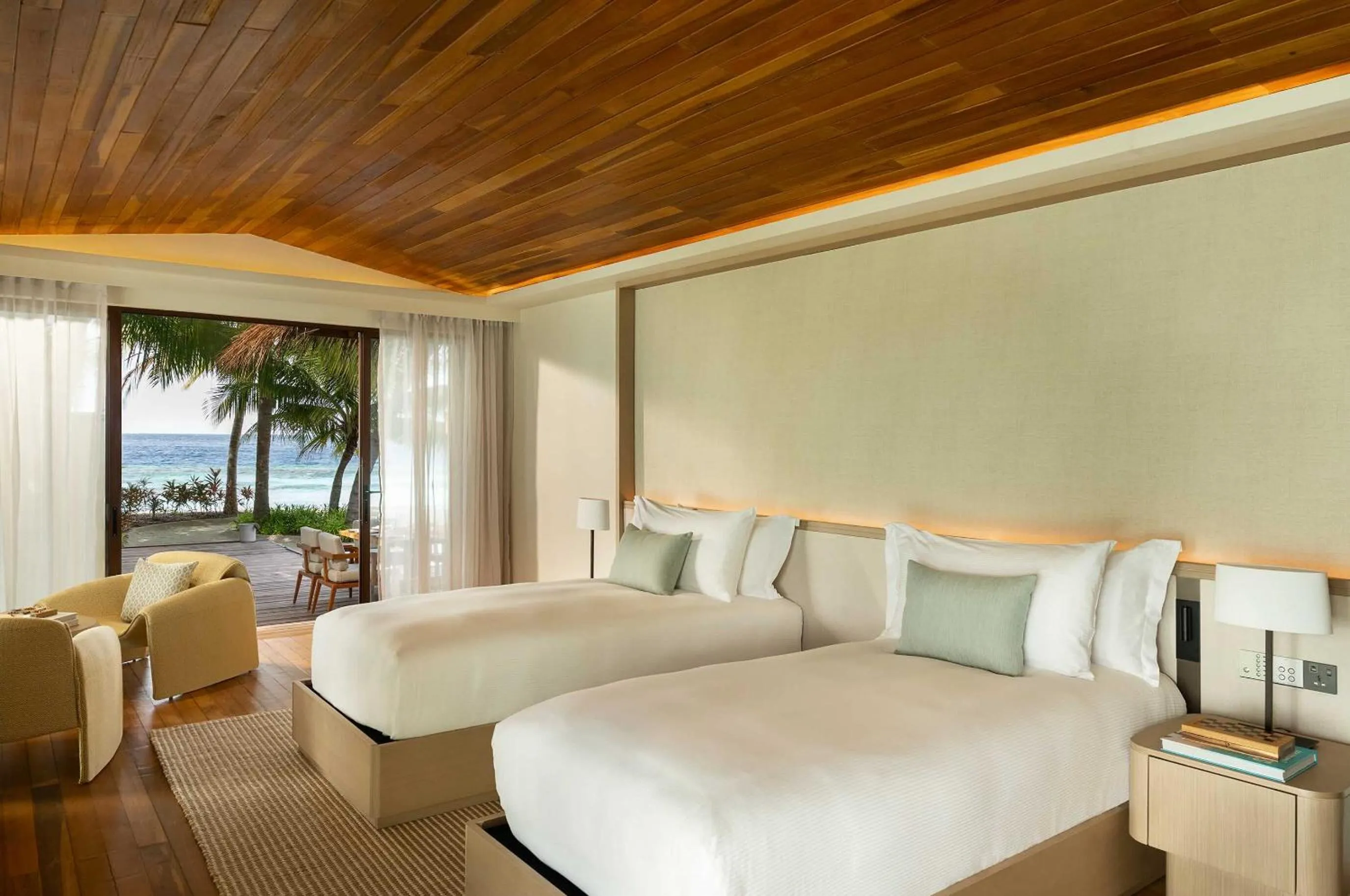 Bedroom, Bed in Huvafen Fushi Maldives