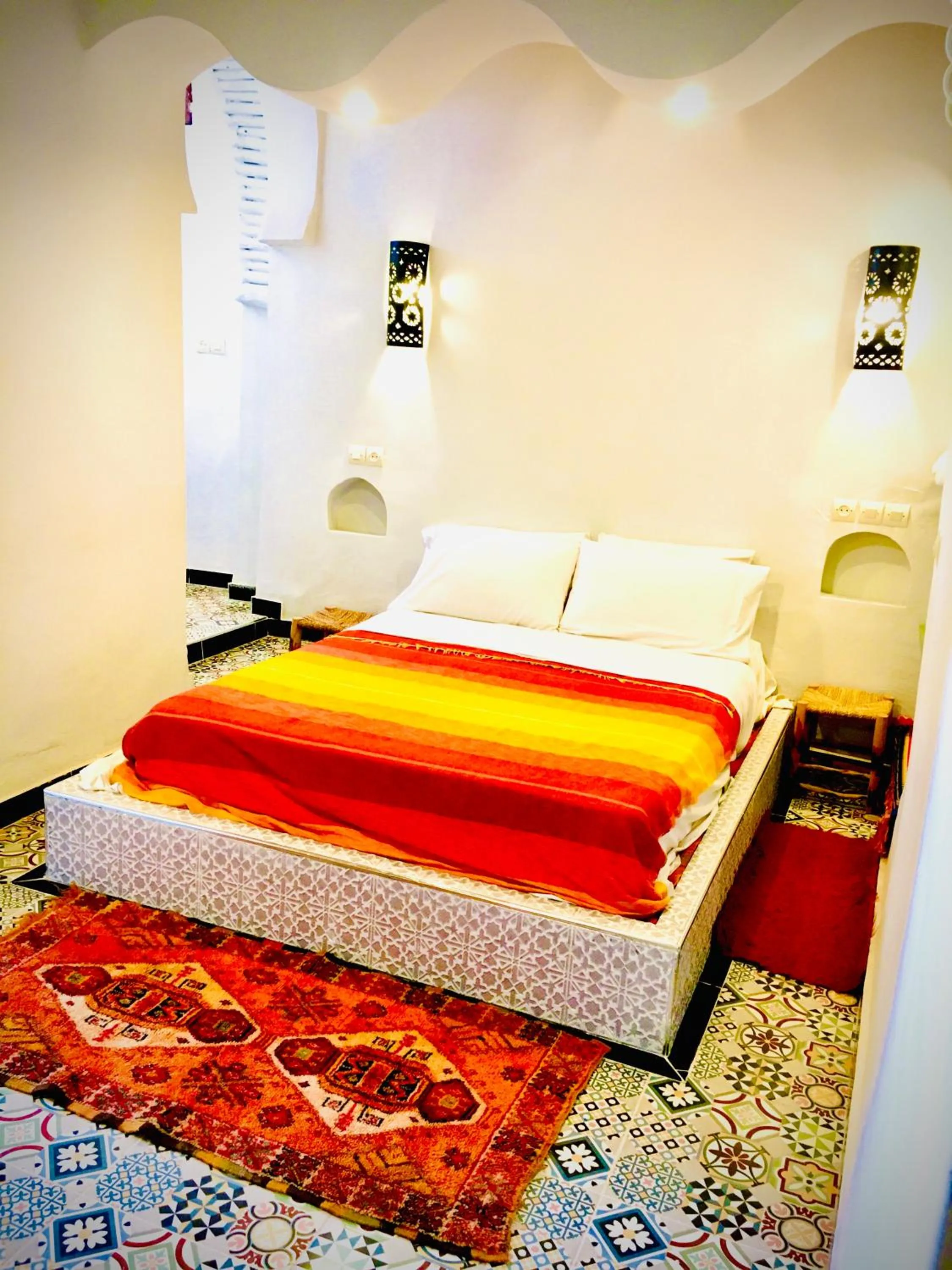 Bed in Kasbah Tiriguioute