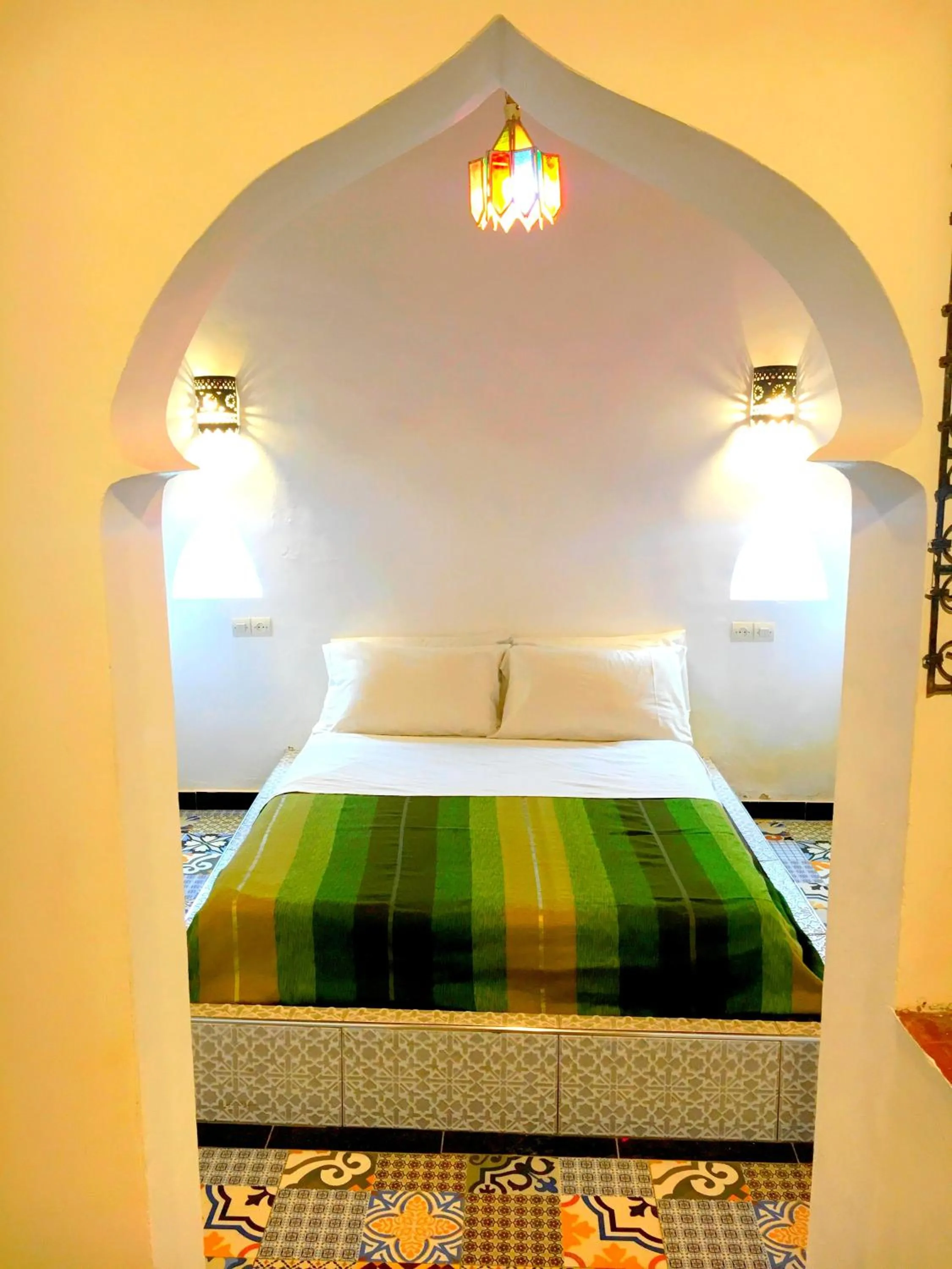 Bed in Kasbah Tiriguioute