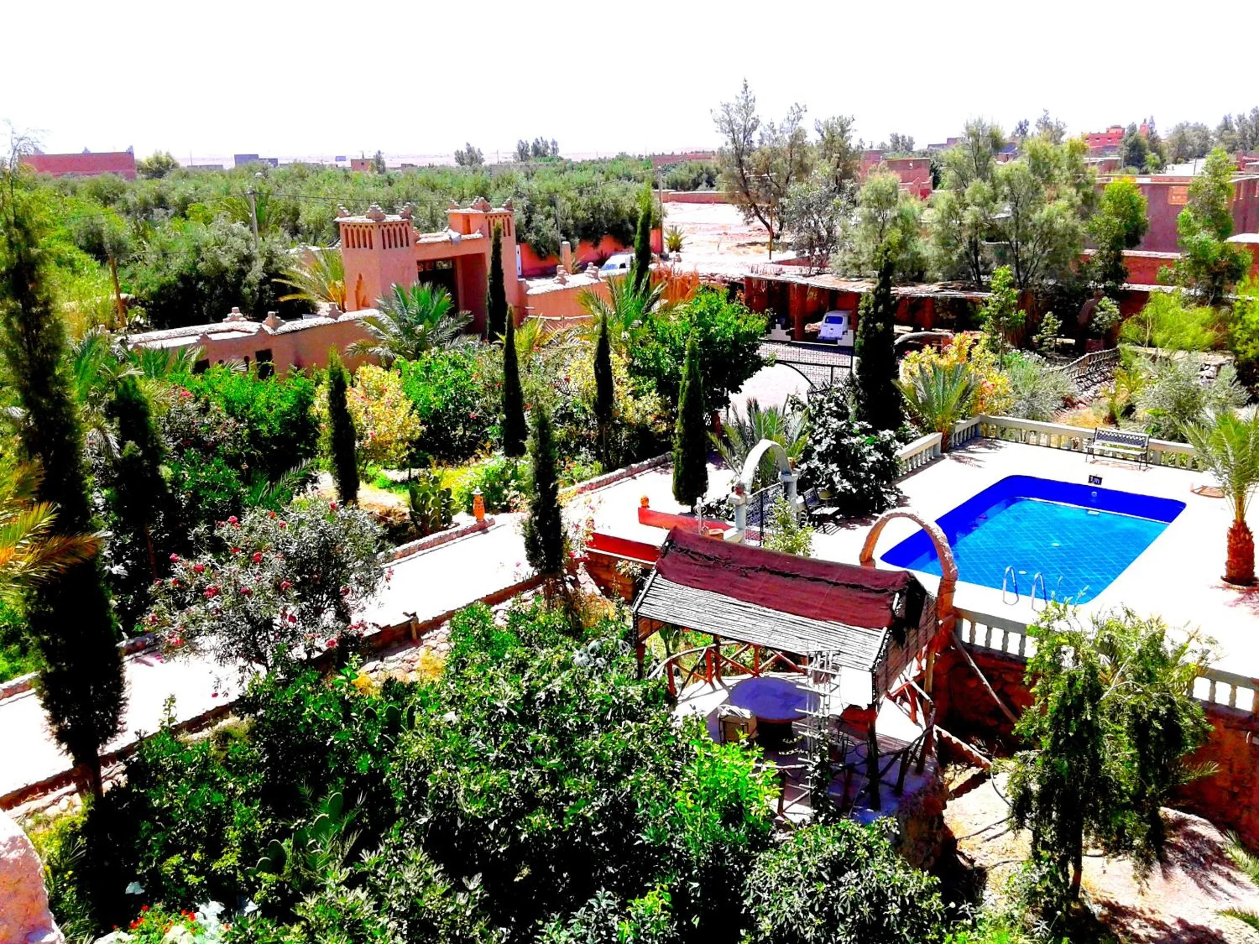 Garden view in Kasbah Tiriguioute