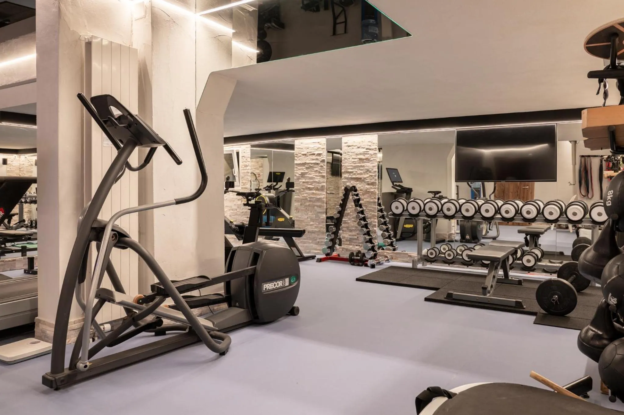 Fitness centre/facilities in Boutique Hotel Albana Real - Restaurants & Spa
