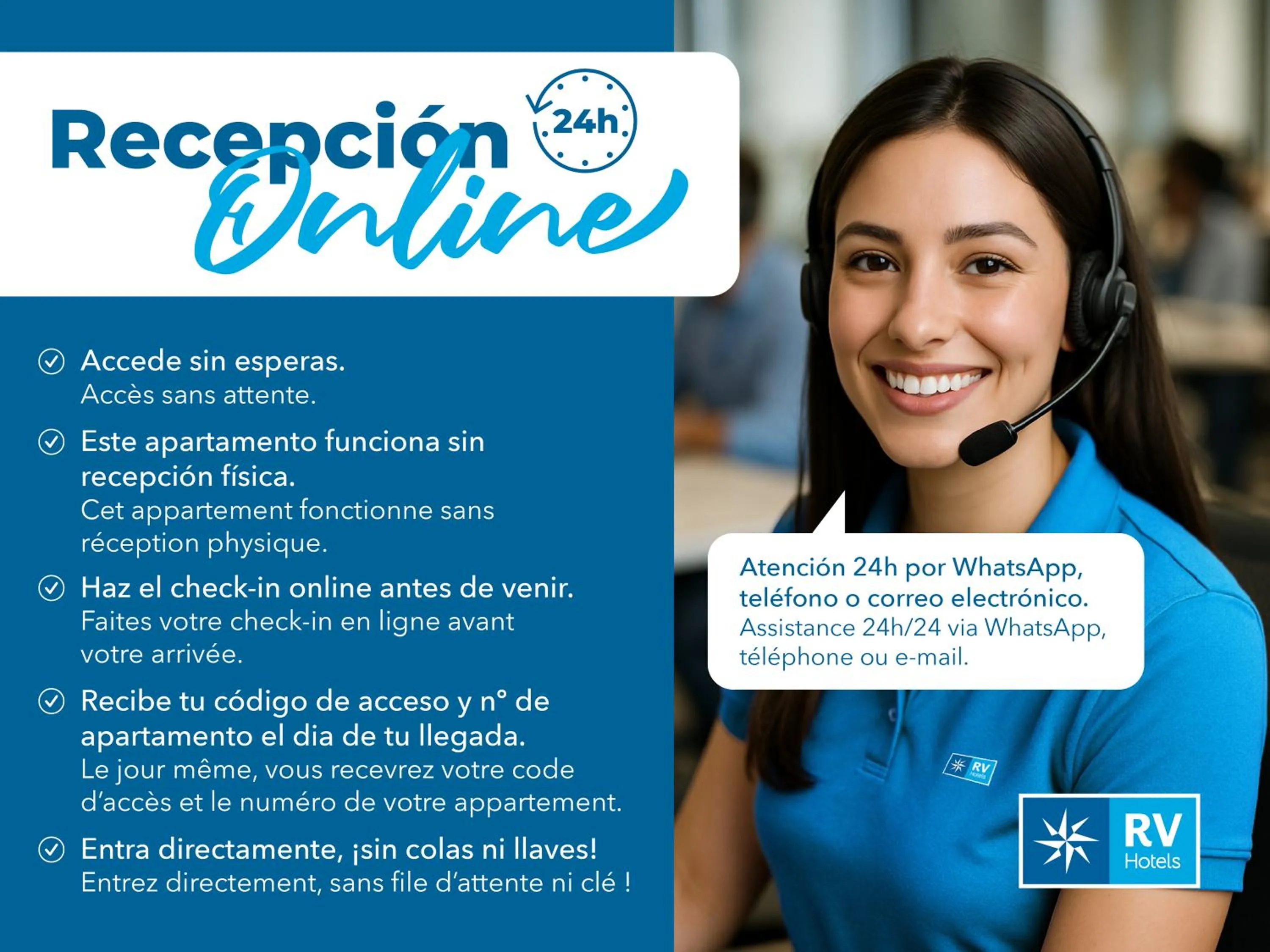 Text overlay in RVApartaments Tropic