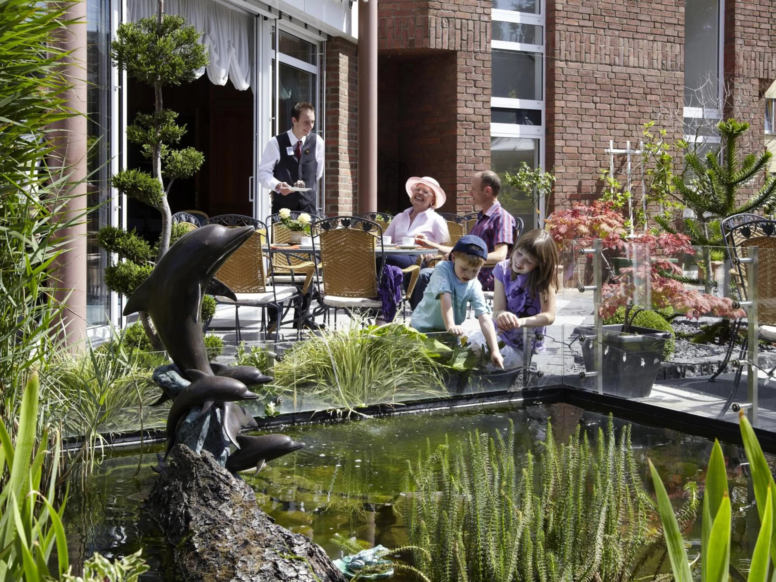 Garden in Rheinhotel Larus