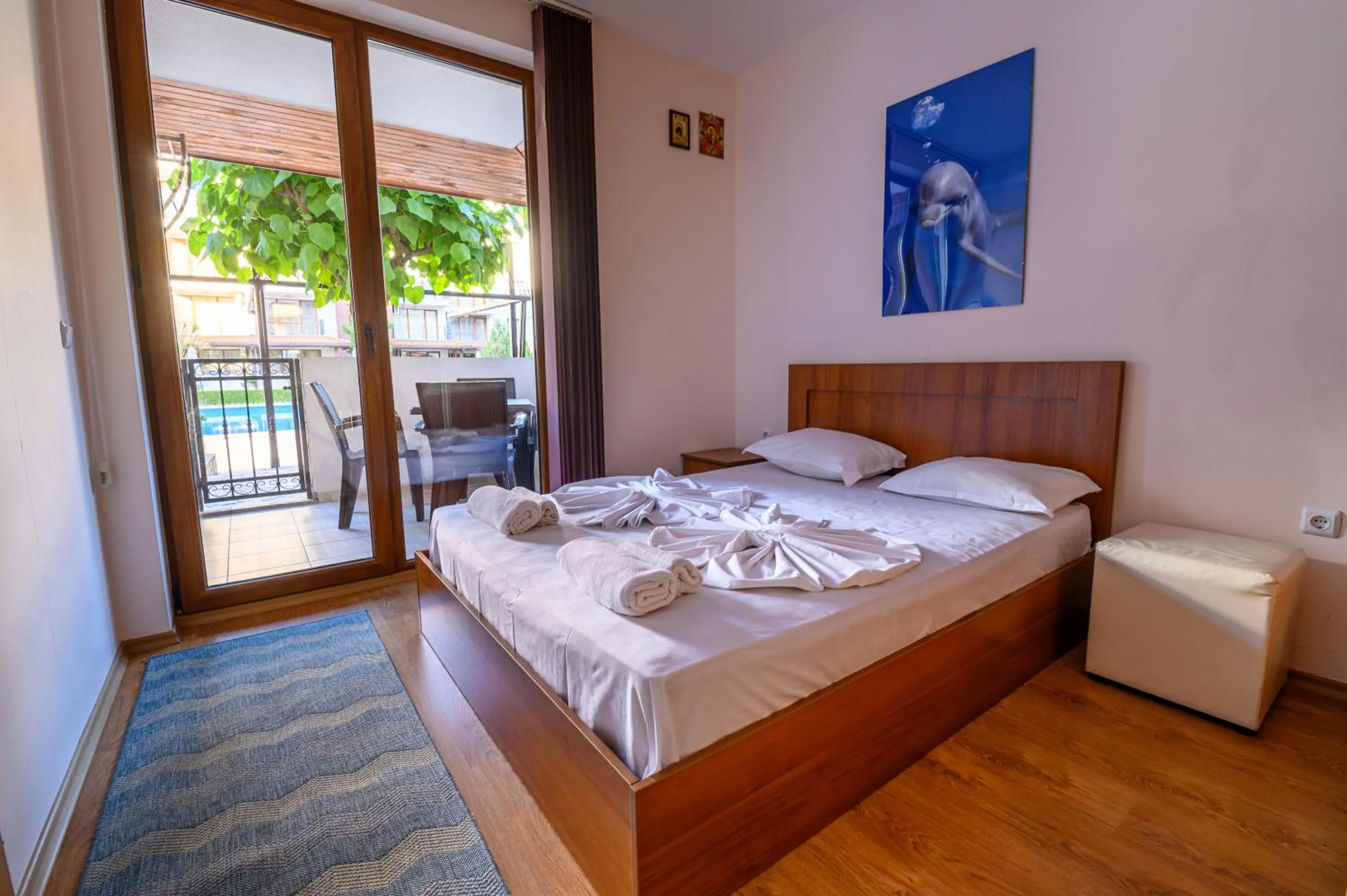 Bed in Apollon Apartments