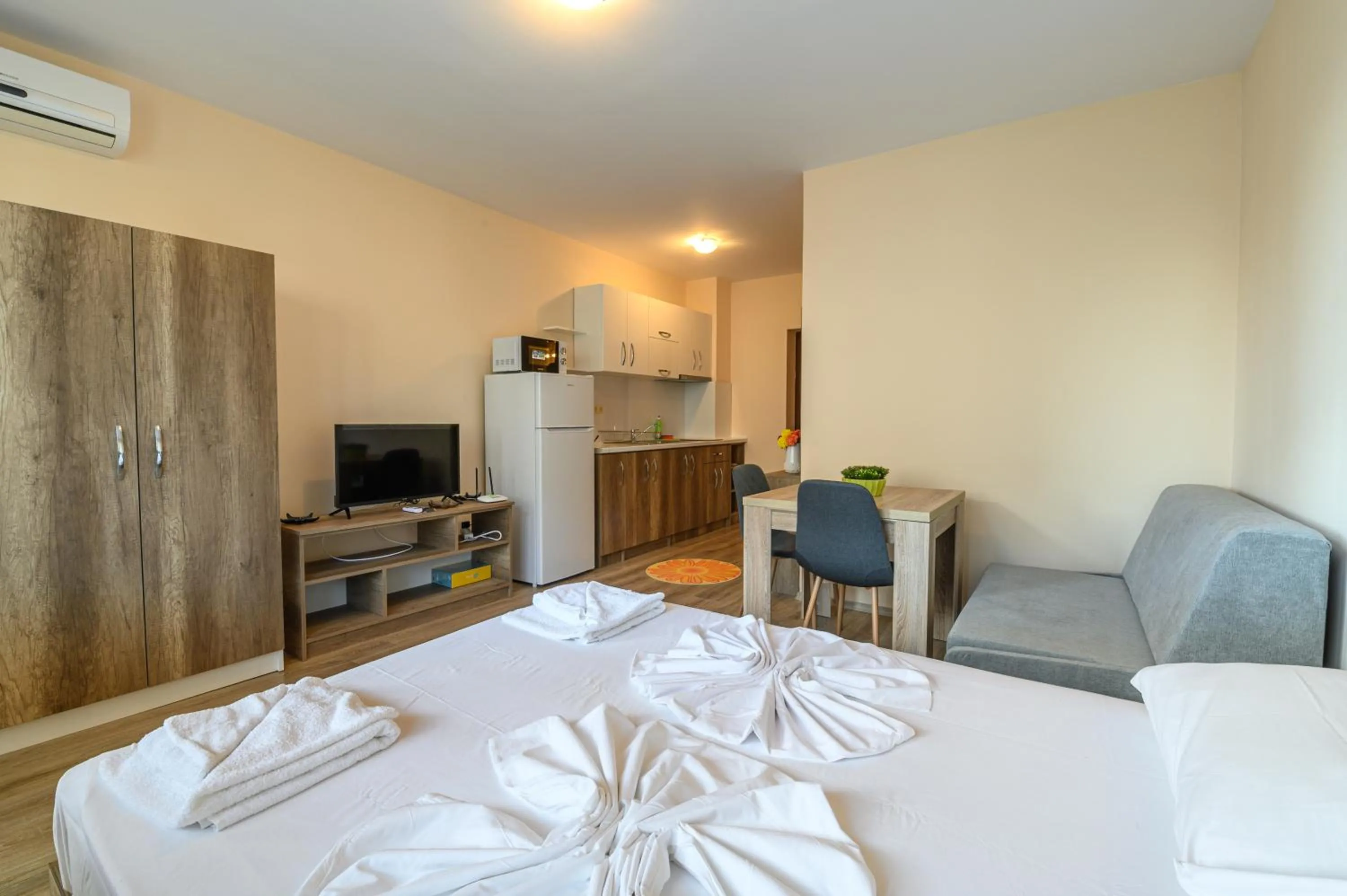 Bed in Apollon Apartments