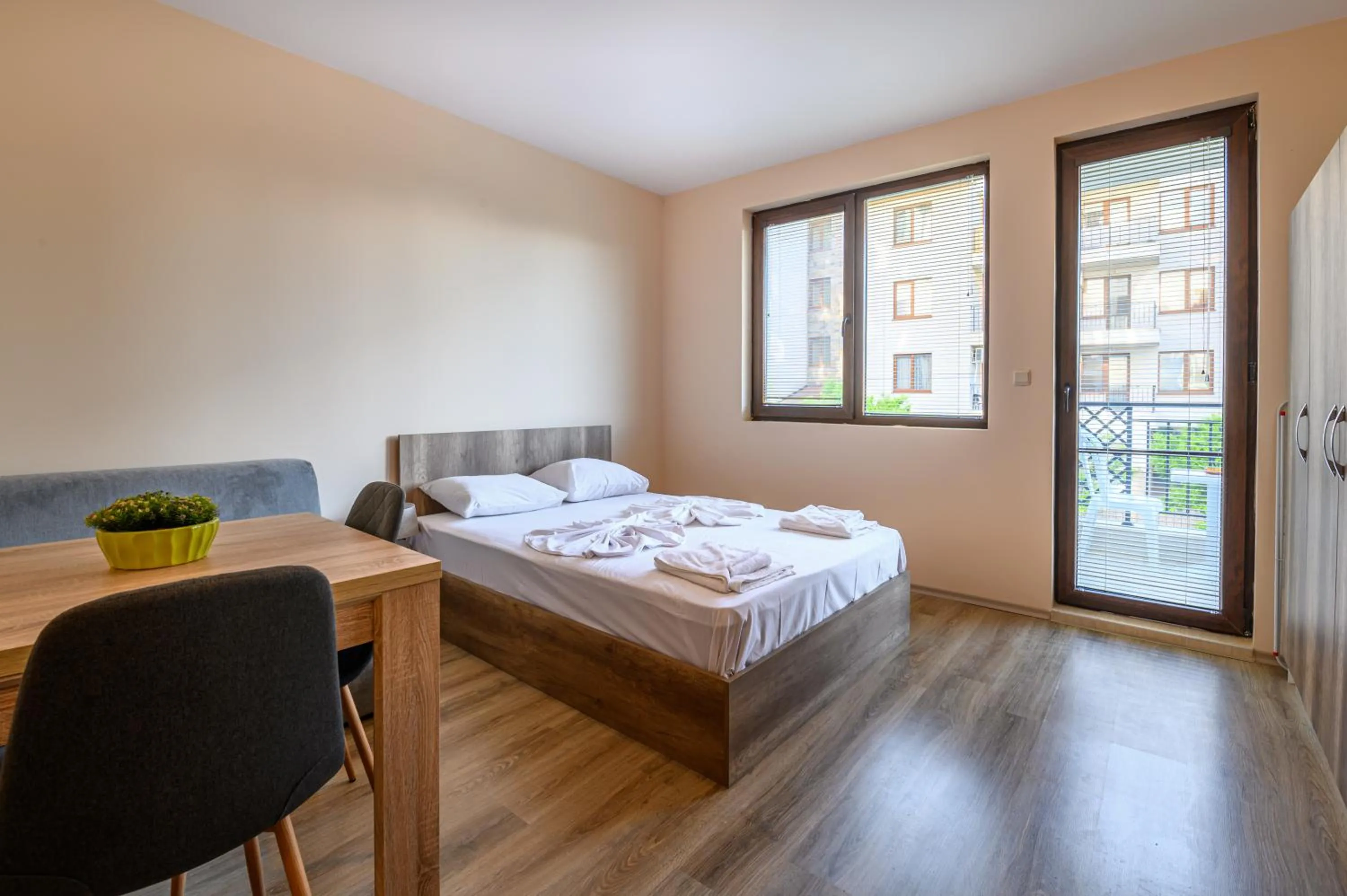 Bed in Apollon Apartments